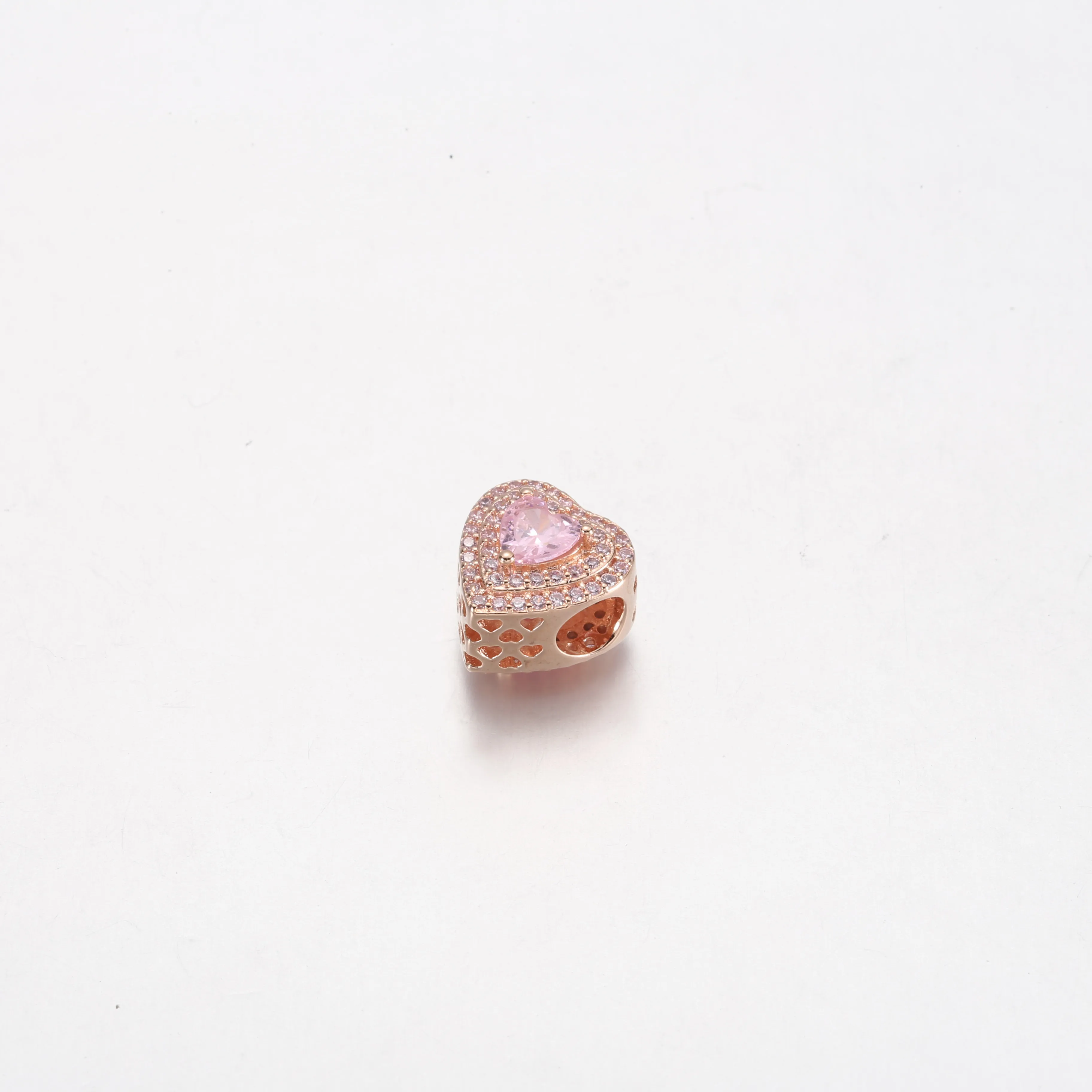 Pandora Sparkling Levelled Heart Charm - 789218C01