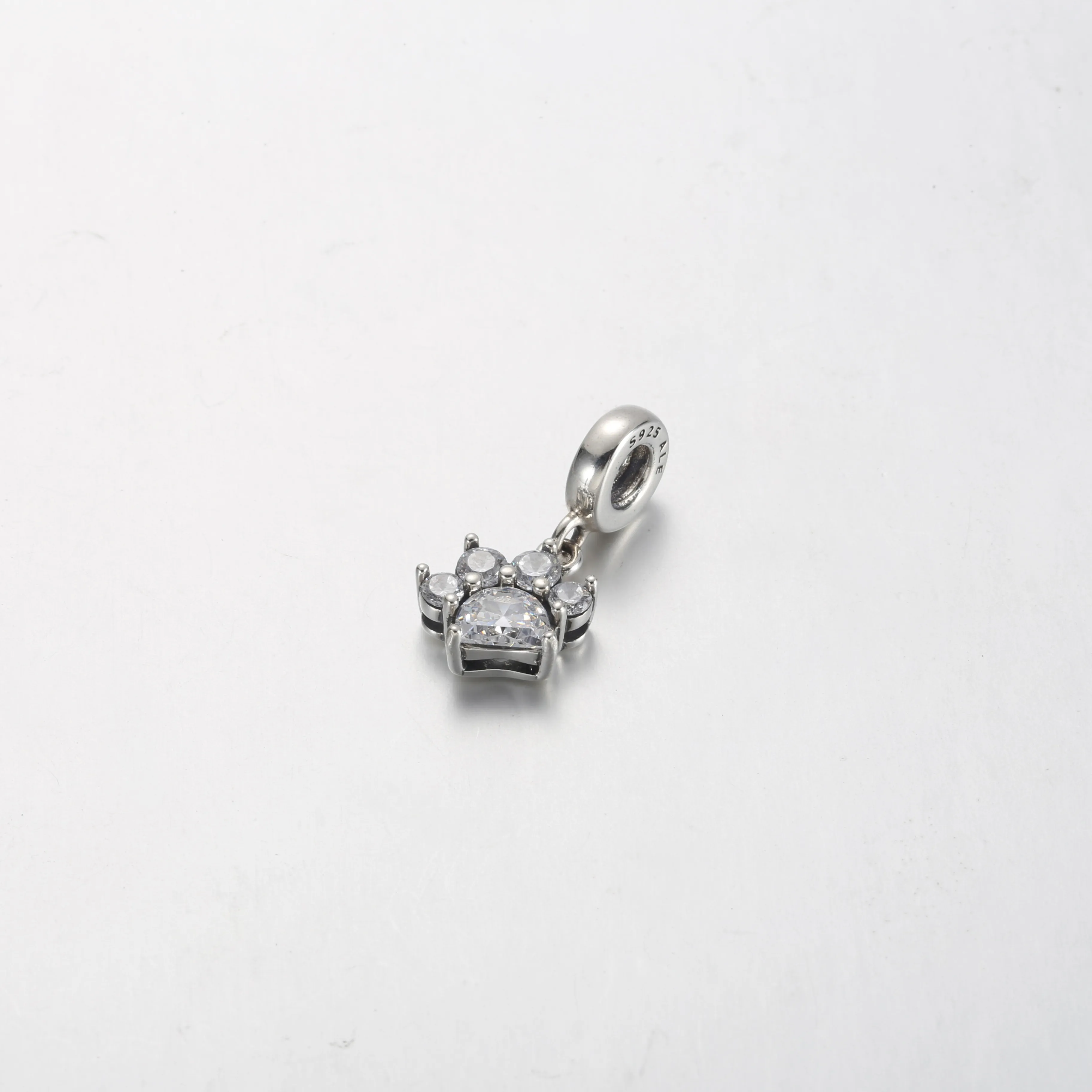 Pandora Sparkling Pet Paw Print Dangle Charm - 792247C01