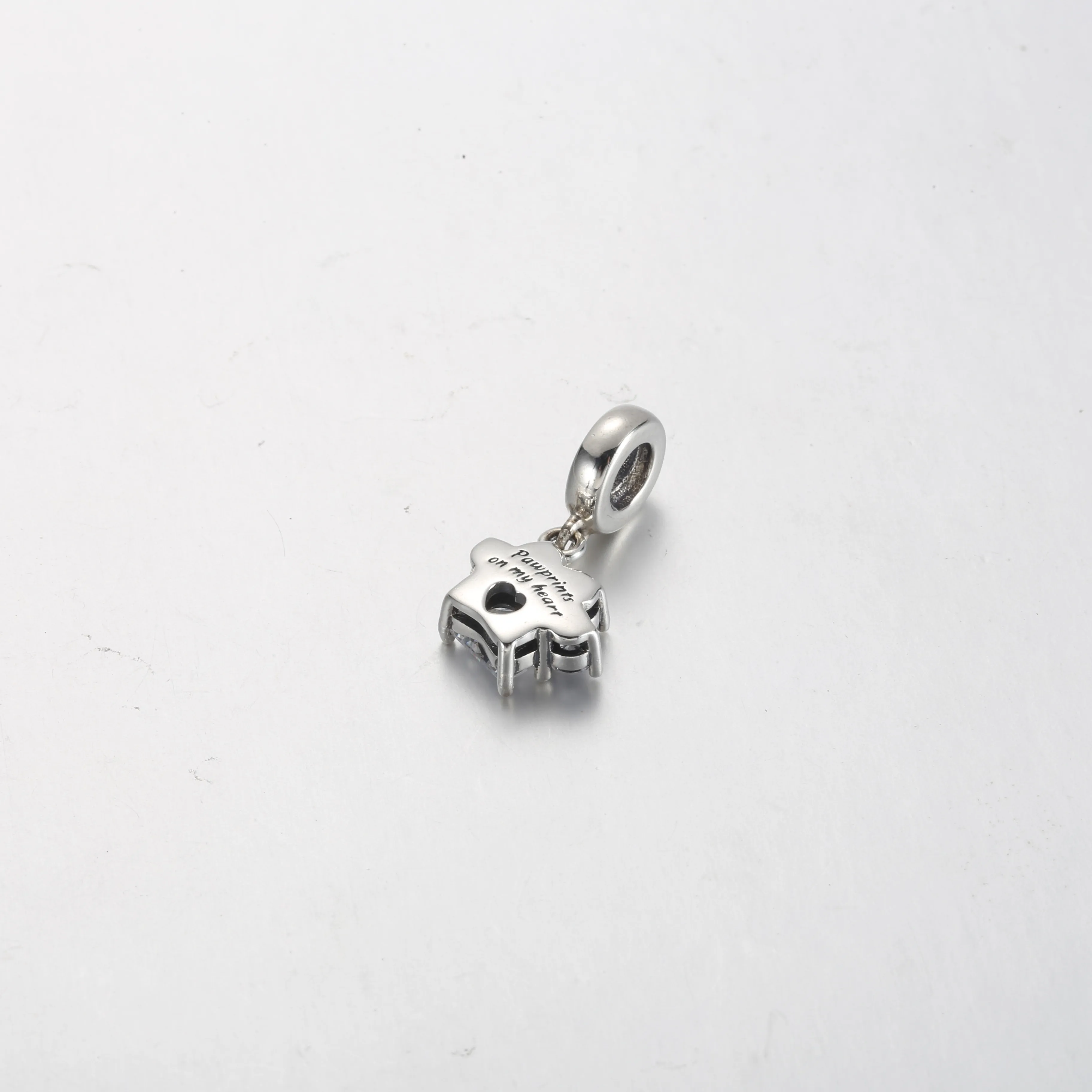 Pandora Sparkling Pet Paw Print Dangle Charm - 792247C01