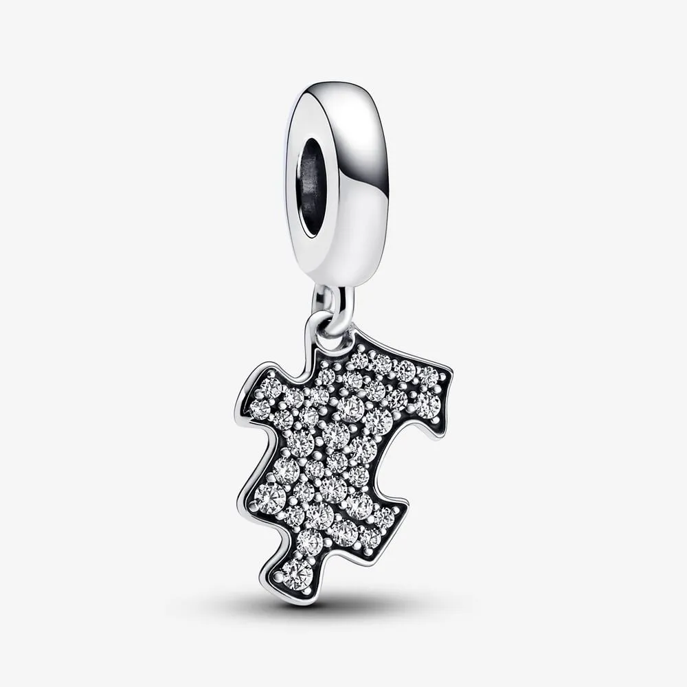 pandora sparkling puzzle piece dangle charm 792241c01