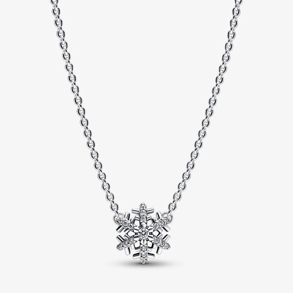 pandora sparkling snowflake pendant necklace 392371c01