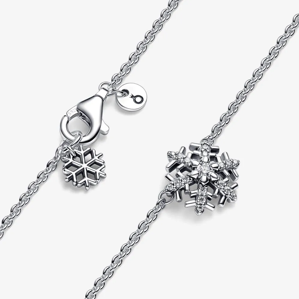 Pandora Sparkling Snowflake Pendant Necklace - 392371C01