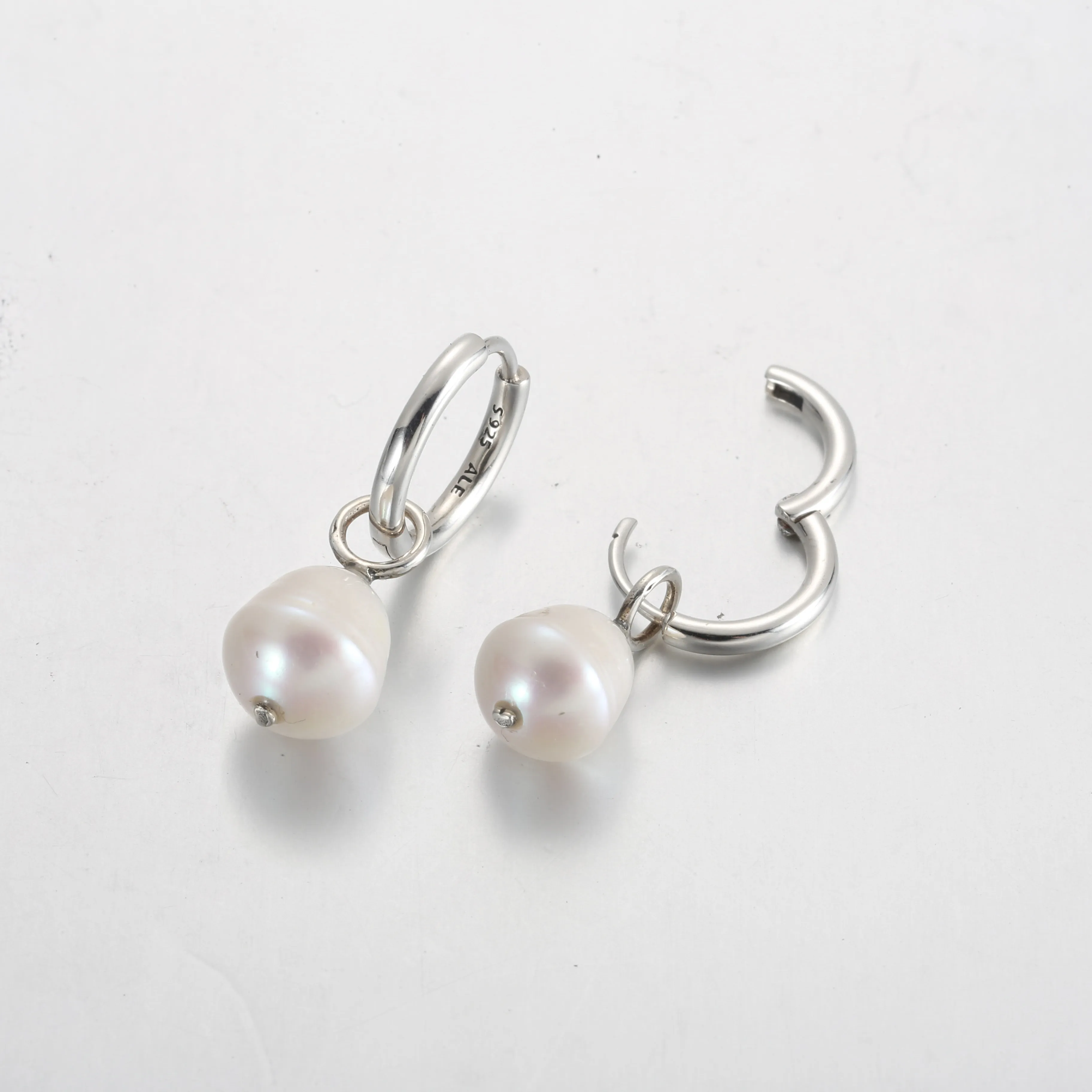 Pandora Treated Freshwater Cultured Baroque Pearl Hoop Earrings - 299426C01