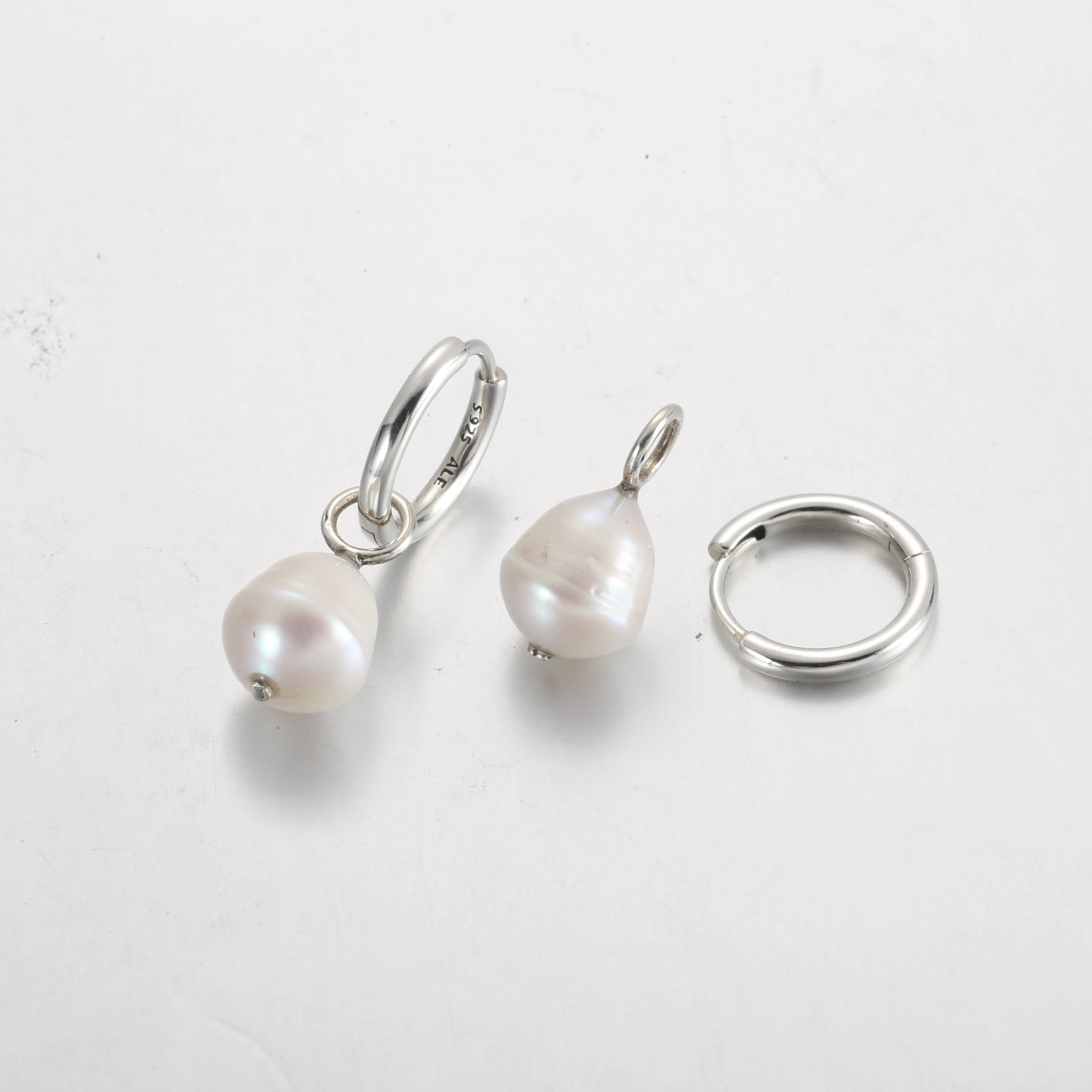 Pandora Treated Freshwater Cultured Baroque Pearl Hoop Earrings - 299426C01