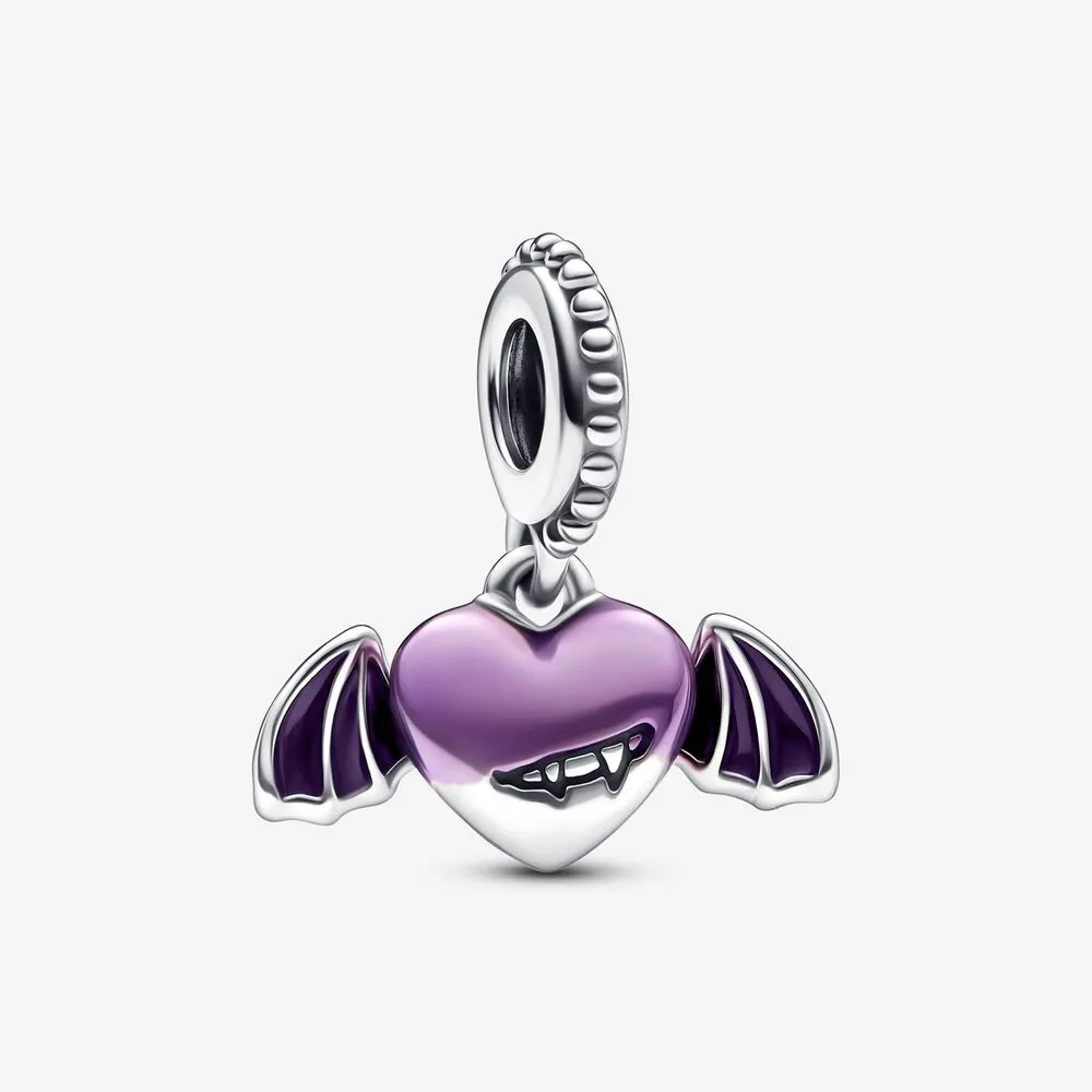 Pandora Vampire Winged Heart Dangle Charm - 792290C01