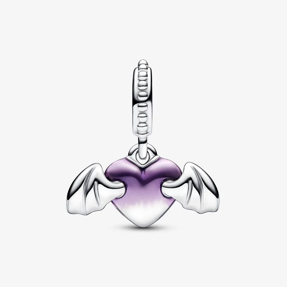 Pandora Vampire Winged Heart Dangle Charm - 792290C01