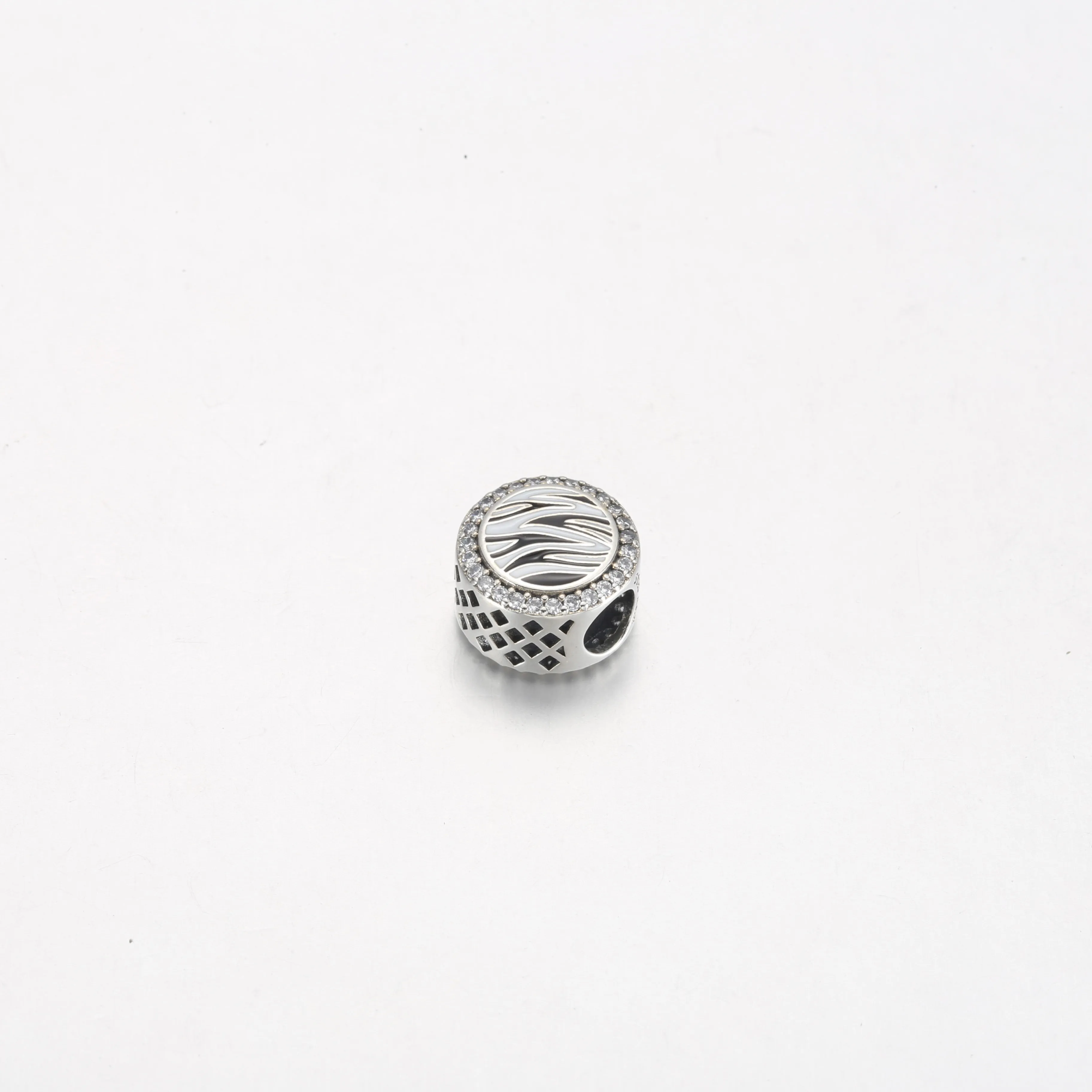 Pandora Zebra print sterling silver charm - 792016CZ_E025