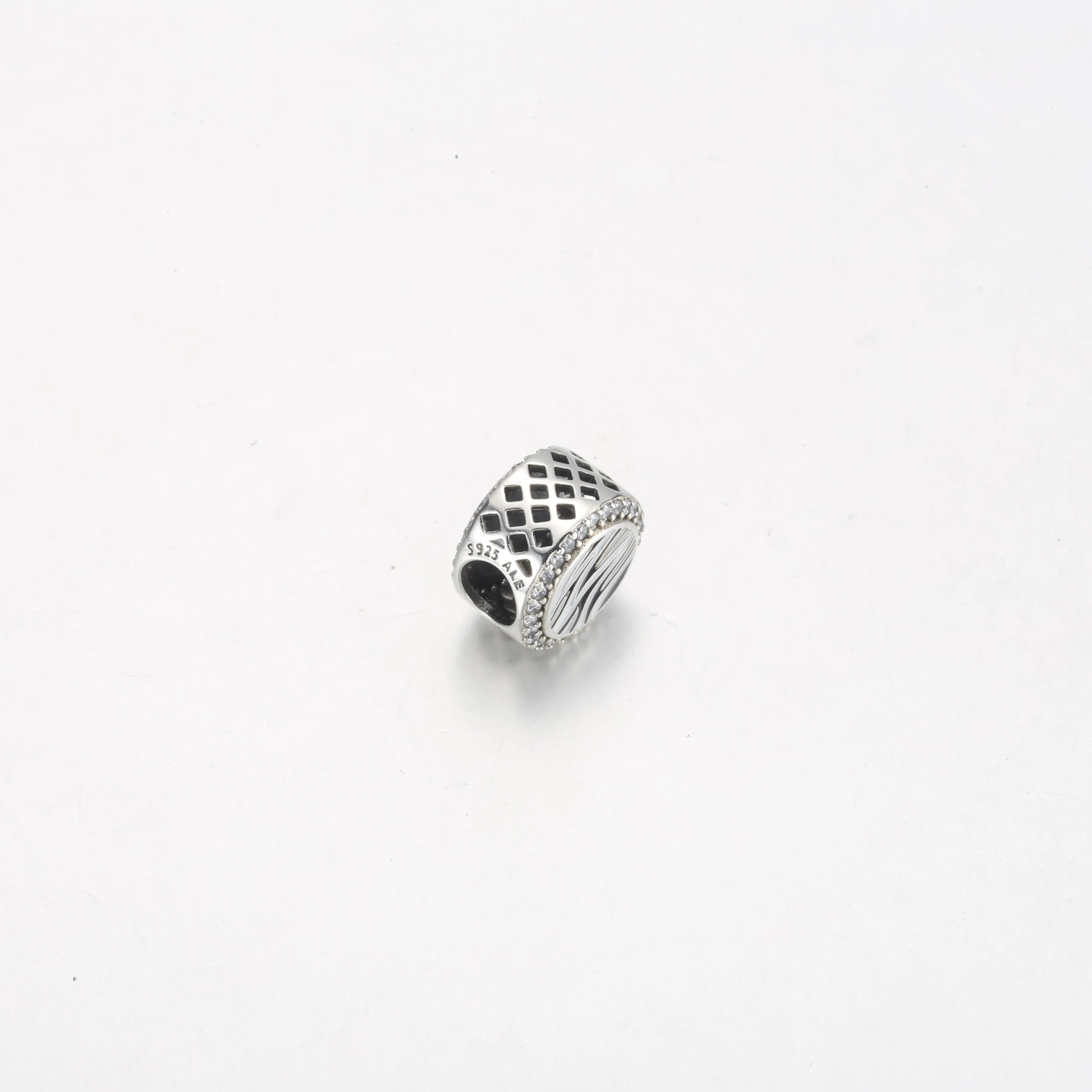 Pandora Zebra print sterling silver charm - 792016CZ_E025