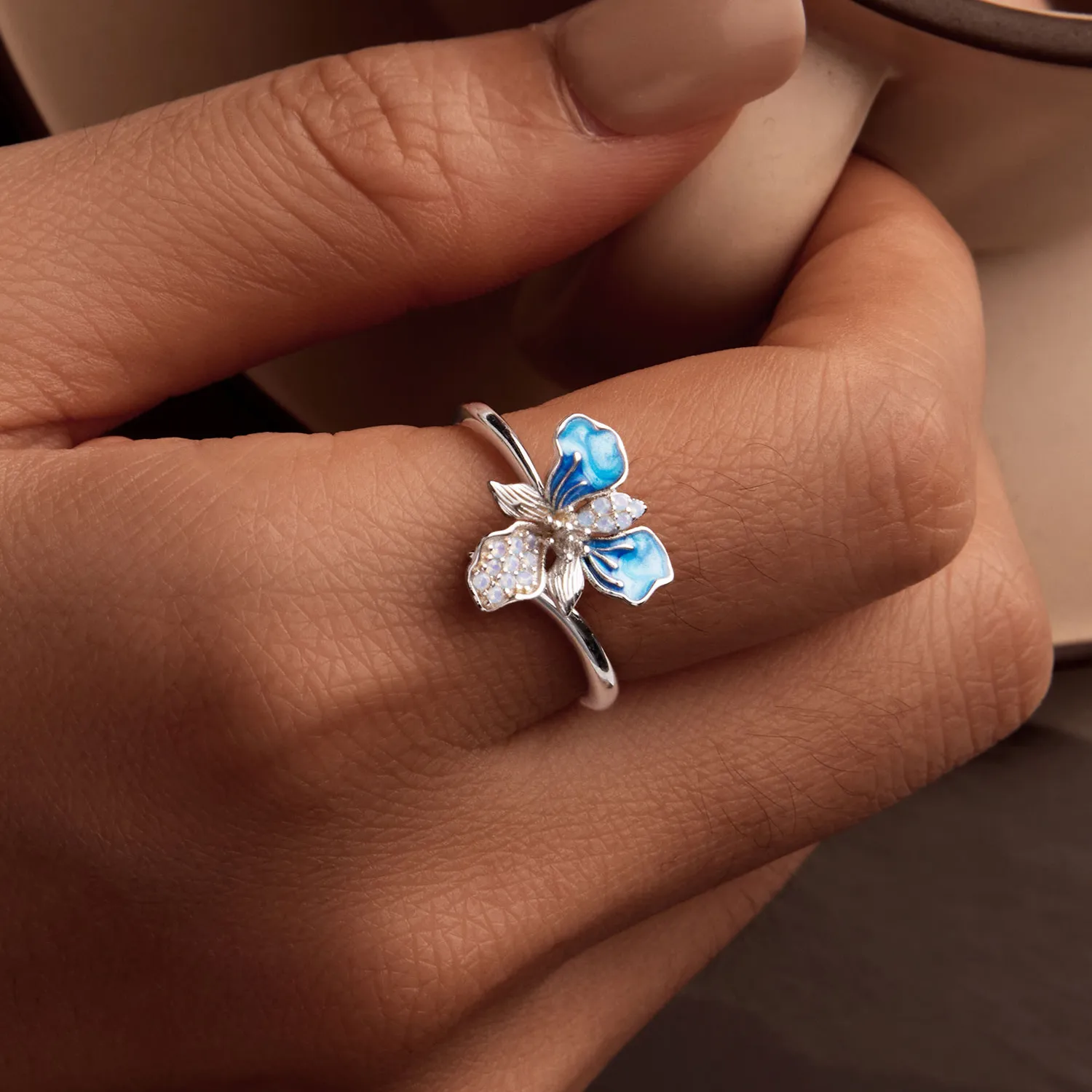 PANDORA Style Blue Iris Ring - BSR509-E