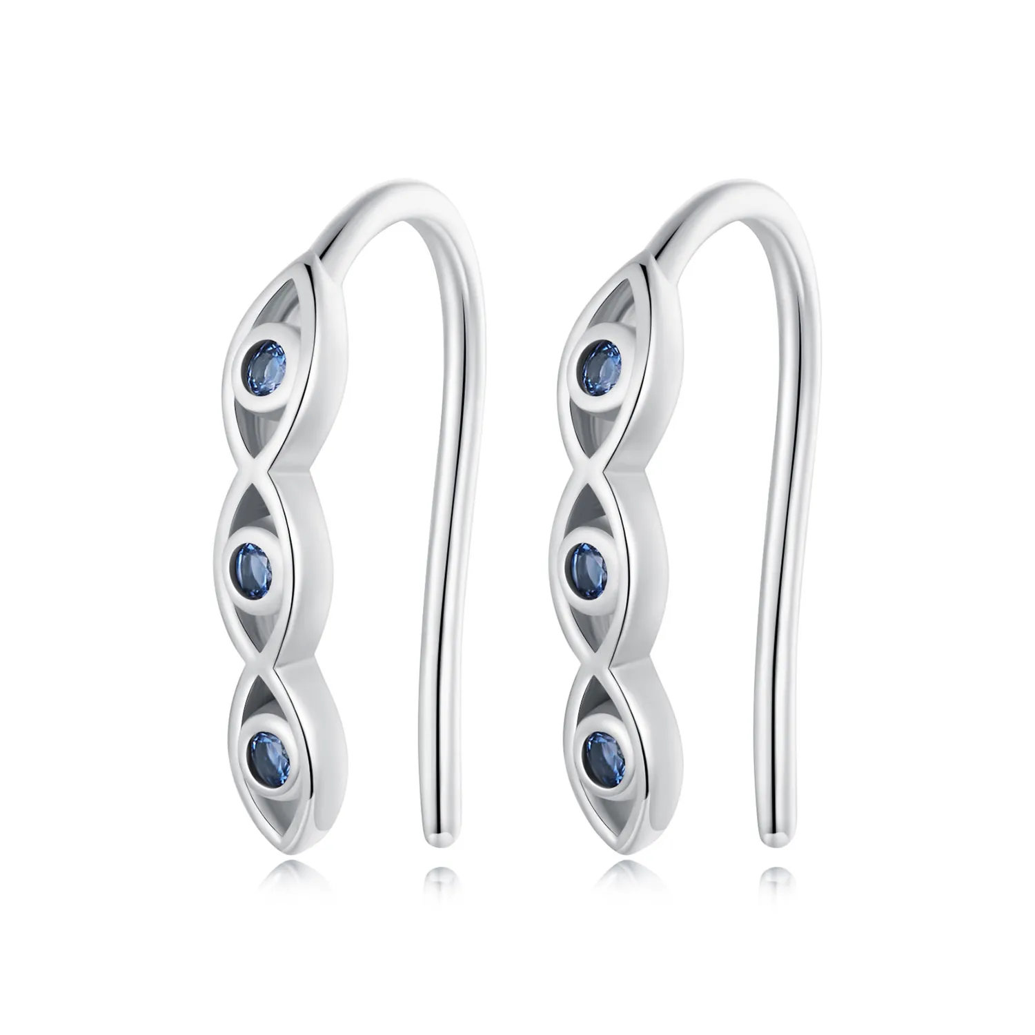 pandora style devil eye earrings sce1695