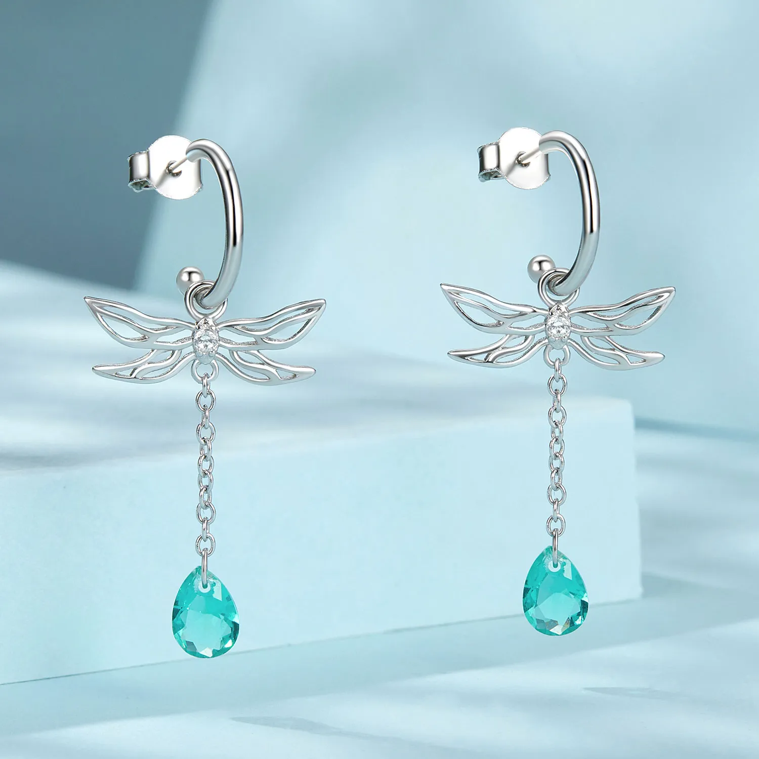 PANDORA Style Dragonfly Tassel Stud Earrings - SCE1699