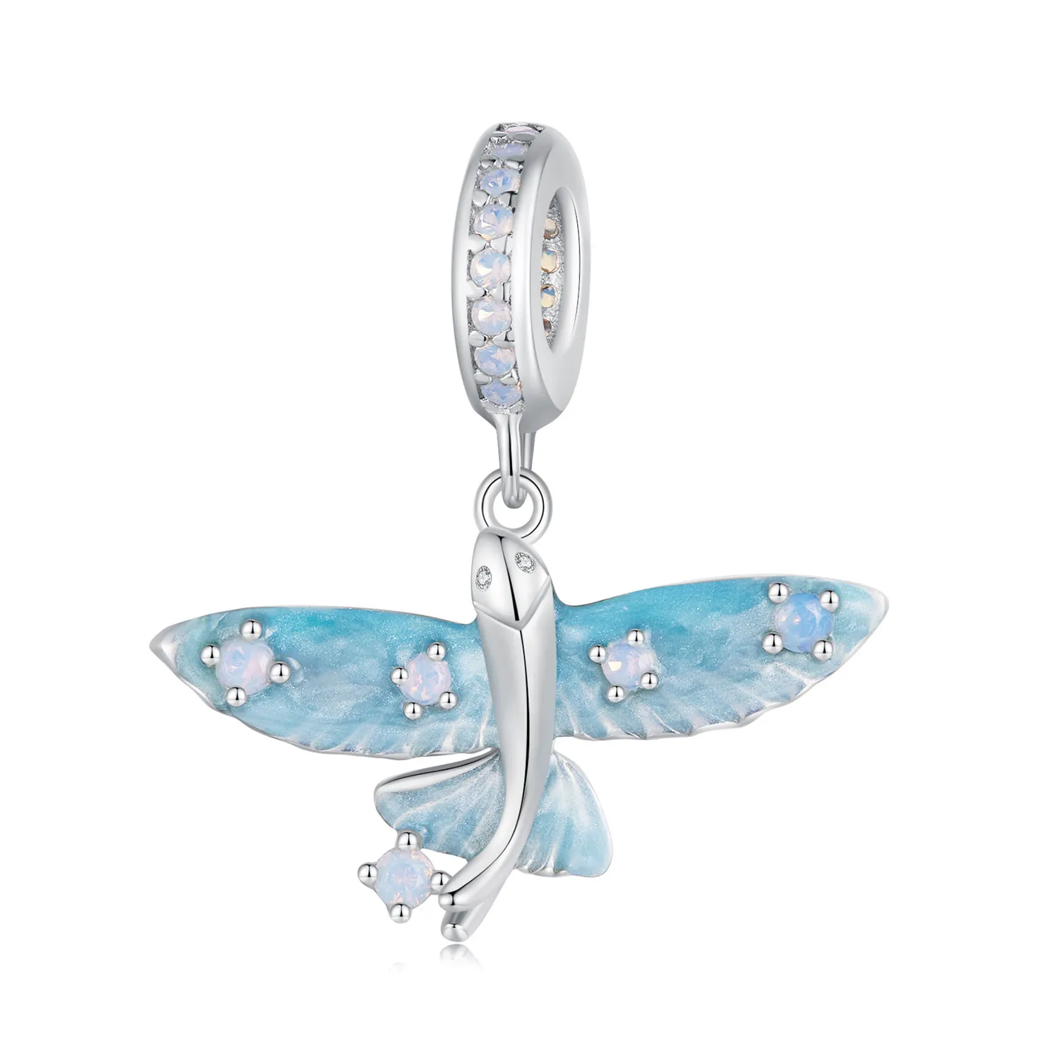 pandora style flying fish charm bsc967