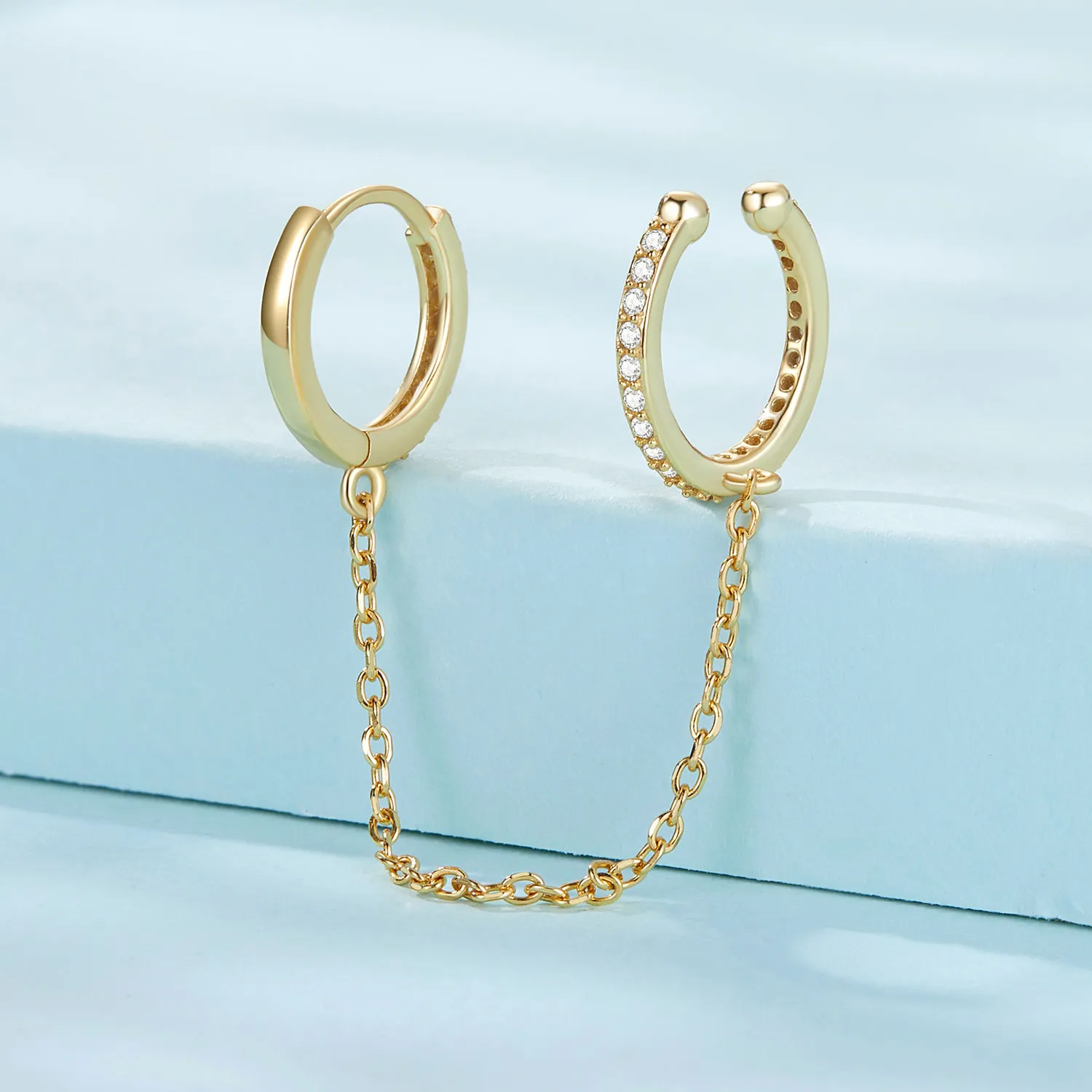 PANDORA Style Gold Plated Ear Cuffs - SCE1679-B