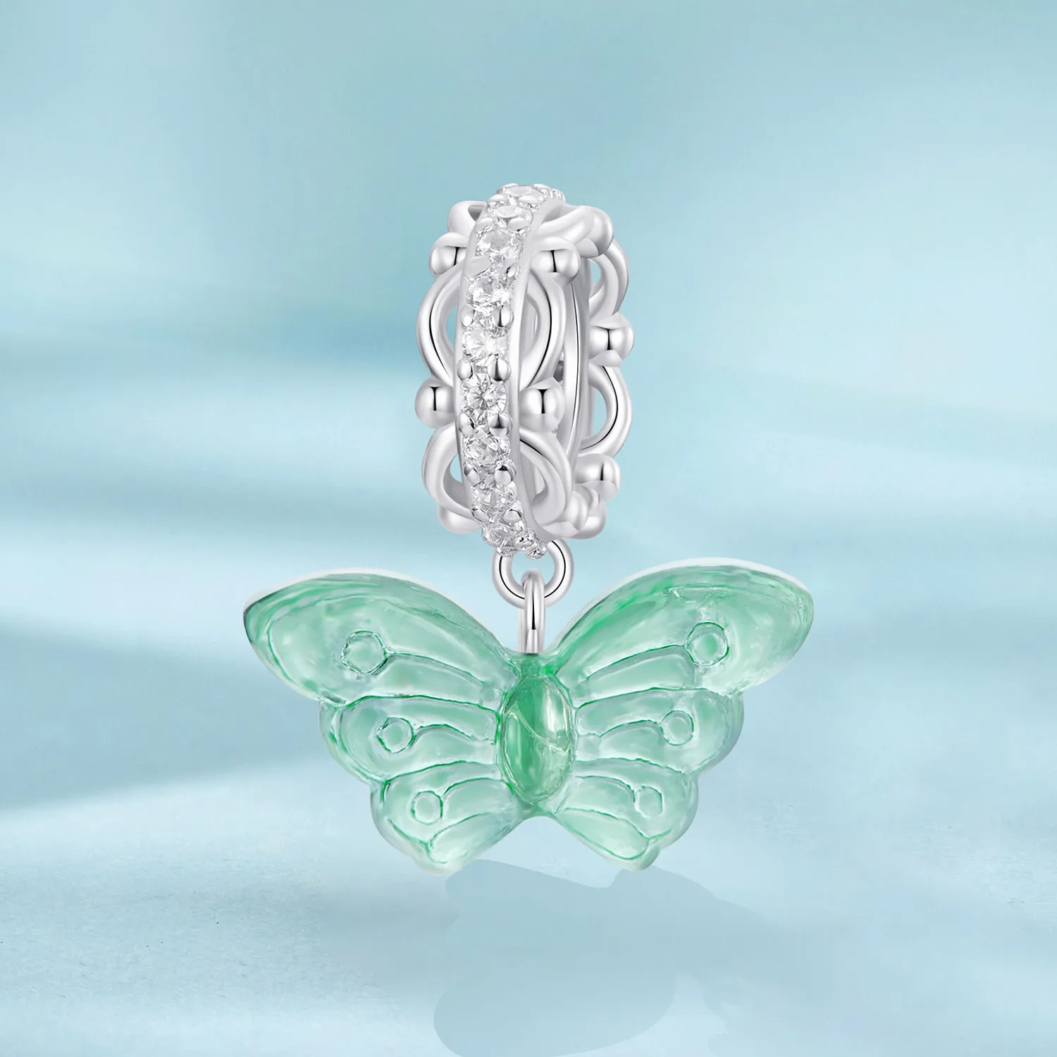 PANDORA Style Green Butterfly Charm - SCC2712