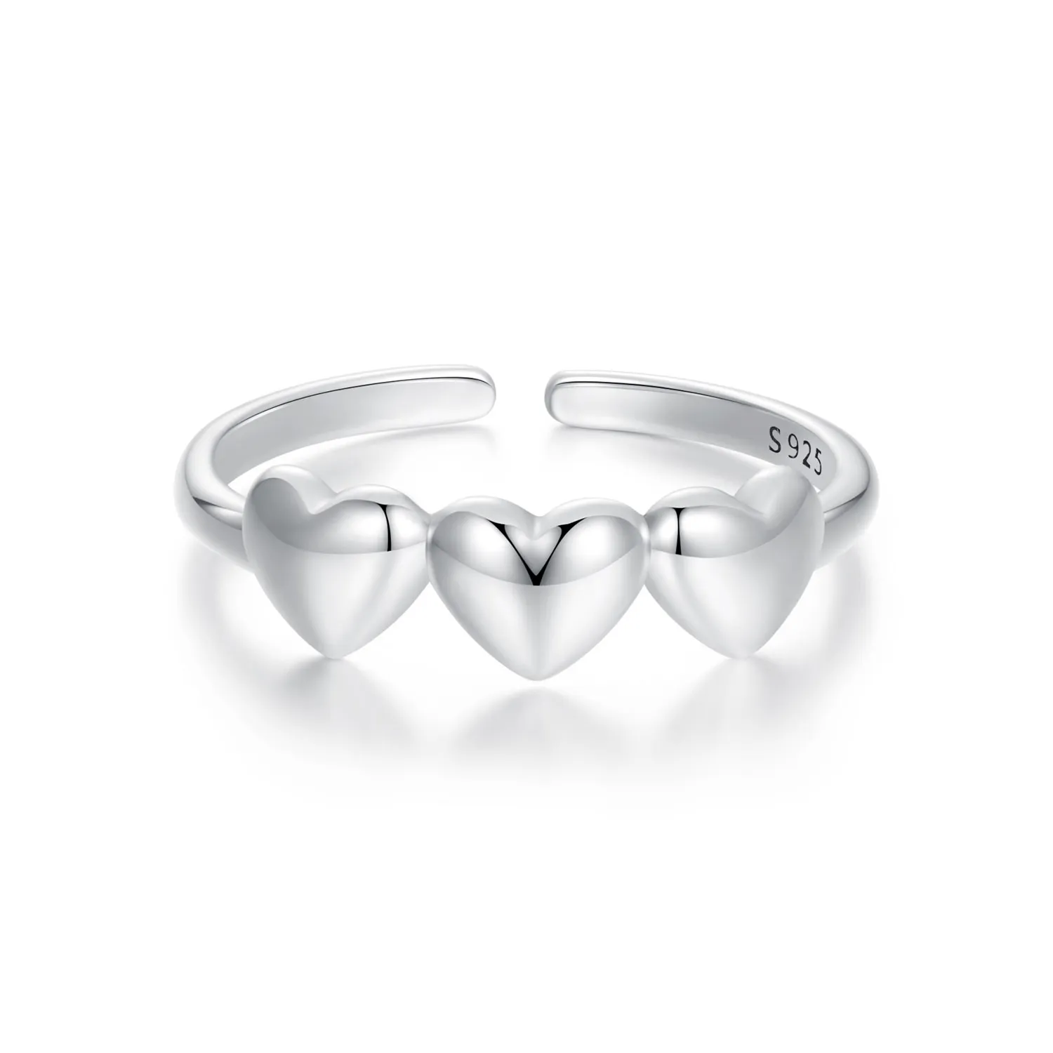 pandora style heart shaped ring scr1001e