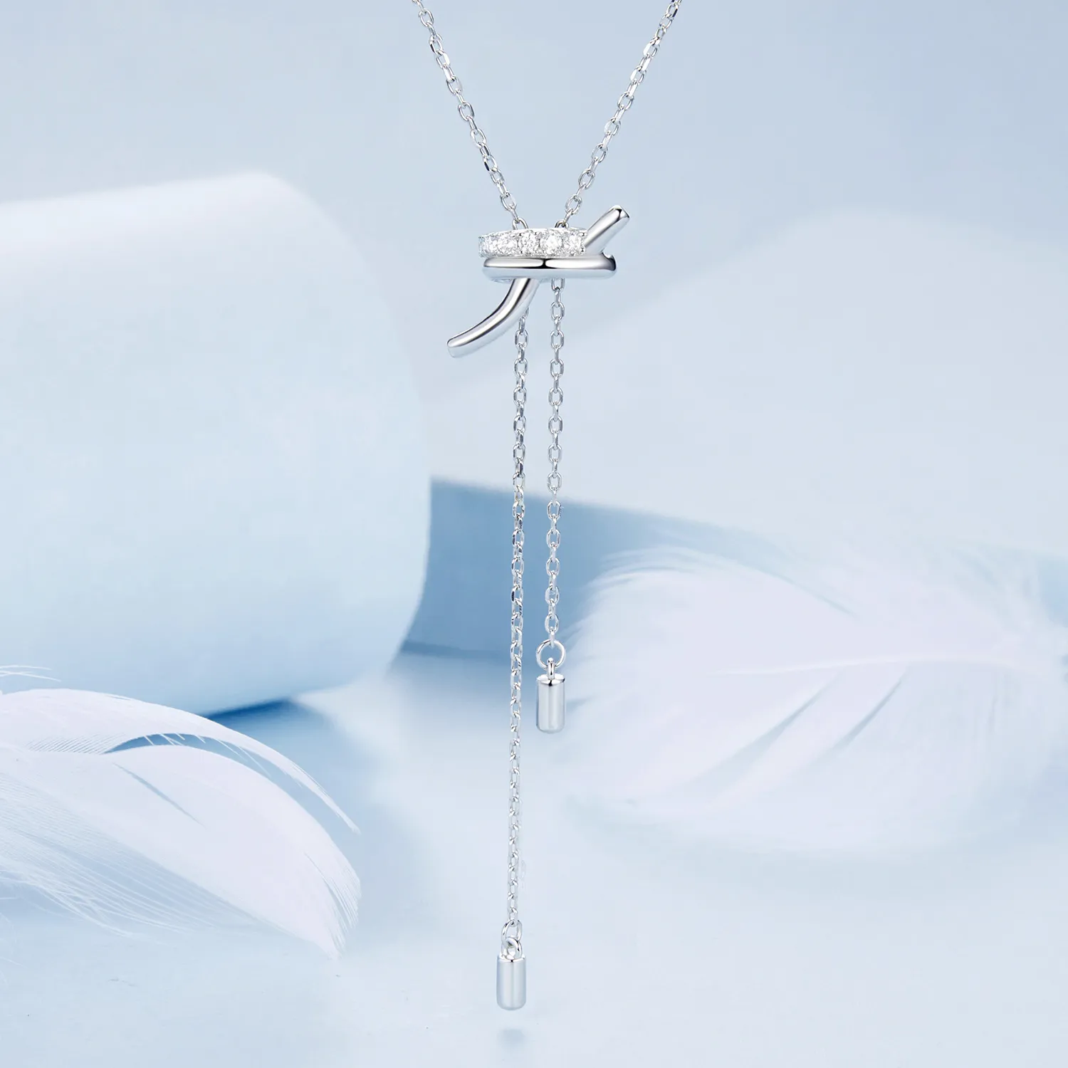 PANDORA Style Knot Pull Y Necklace - BSN370