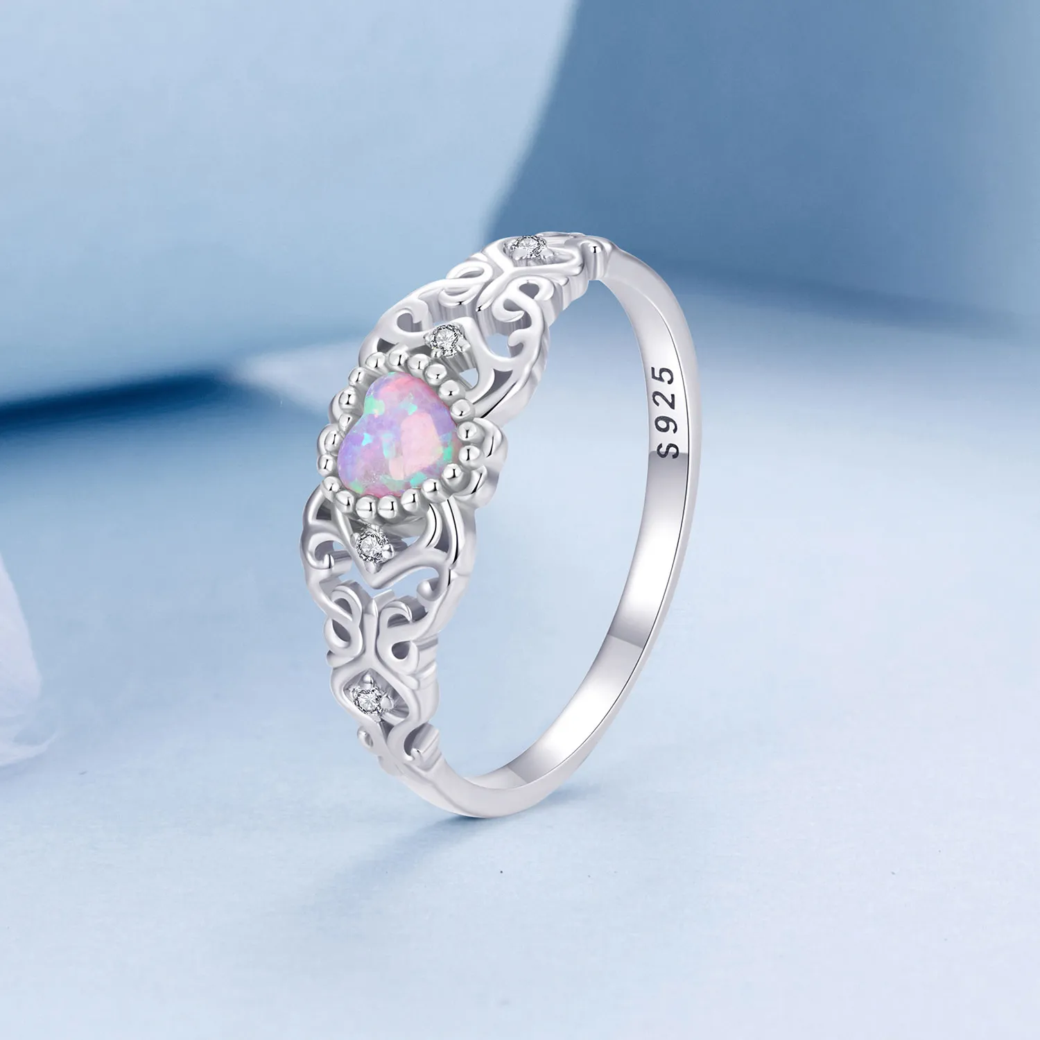 PANDORA Style Pink Opal Ring - BSR512