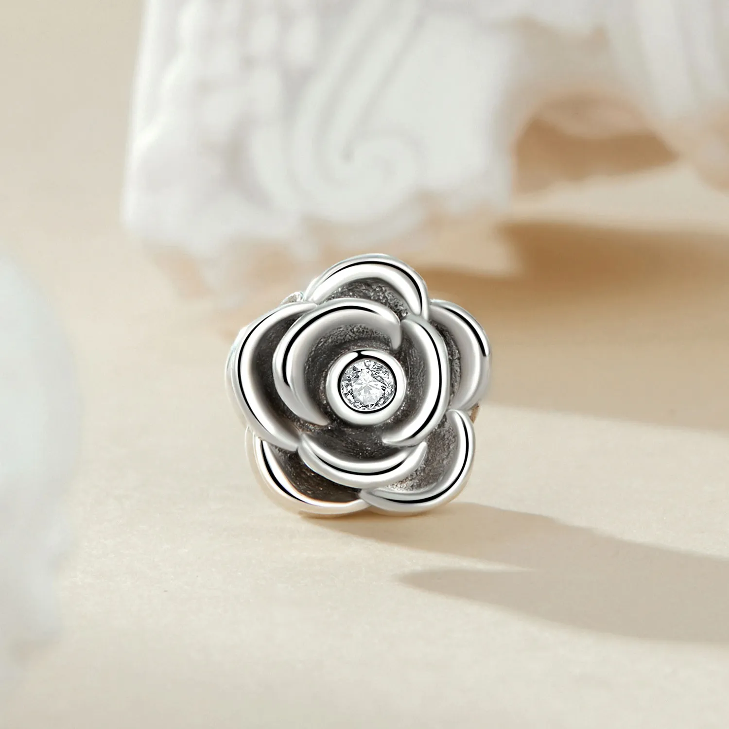 PANDORA Style Rose Three-Dimensional Charm - SCC2705