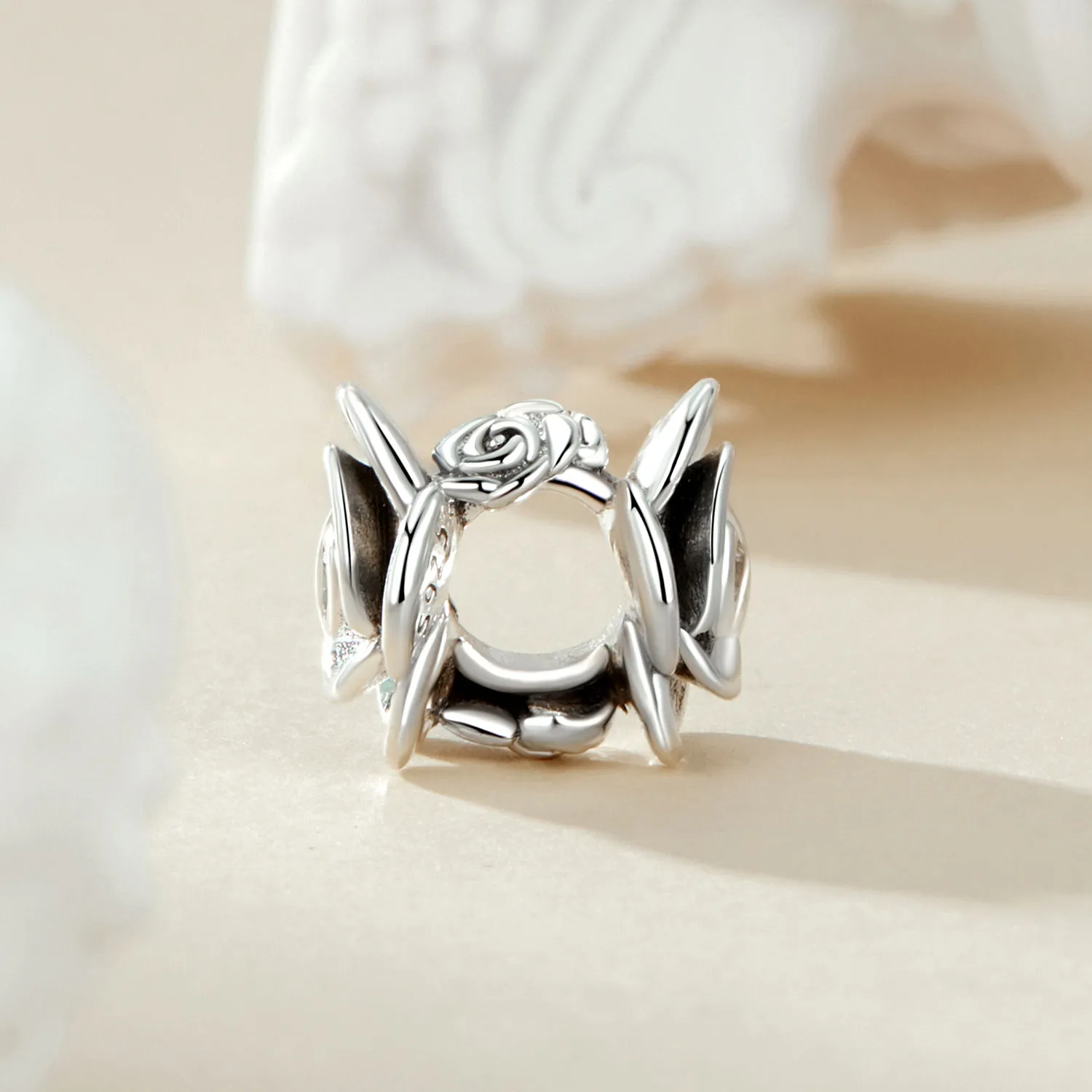 PANDORA Style Rose Three-Dimensional Charm - SCC2705