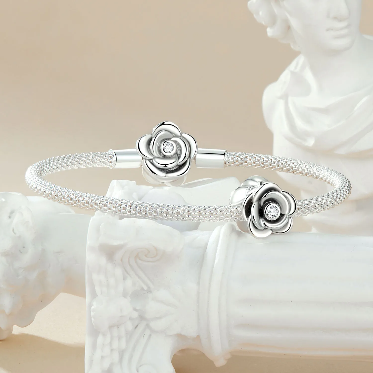 PANDORA Style Rose Three-Dimensional Charm - SCC2705