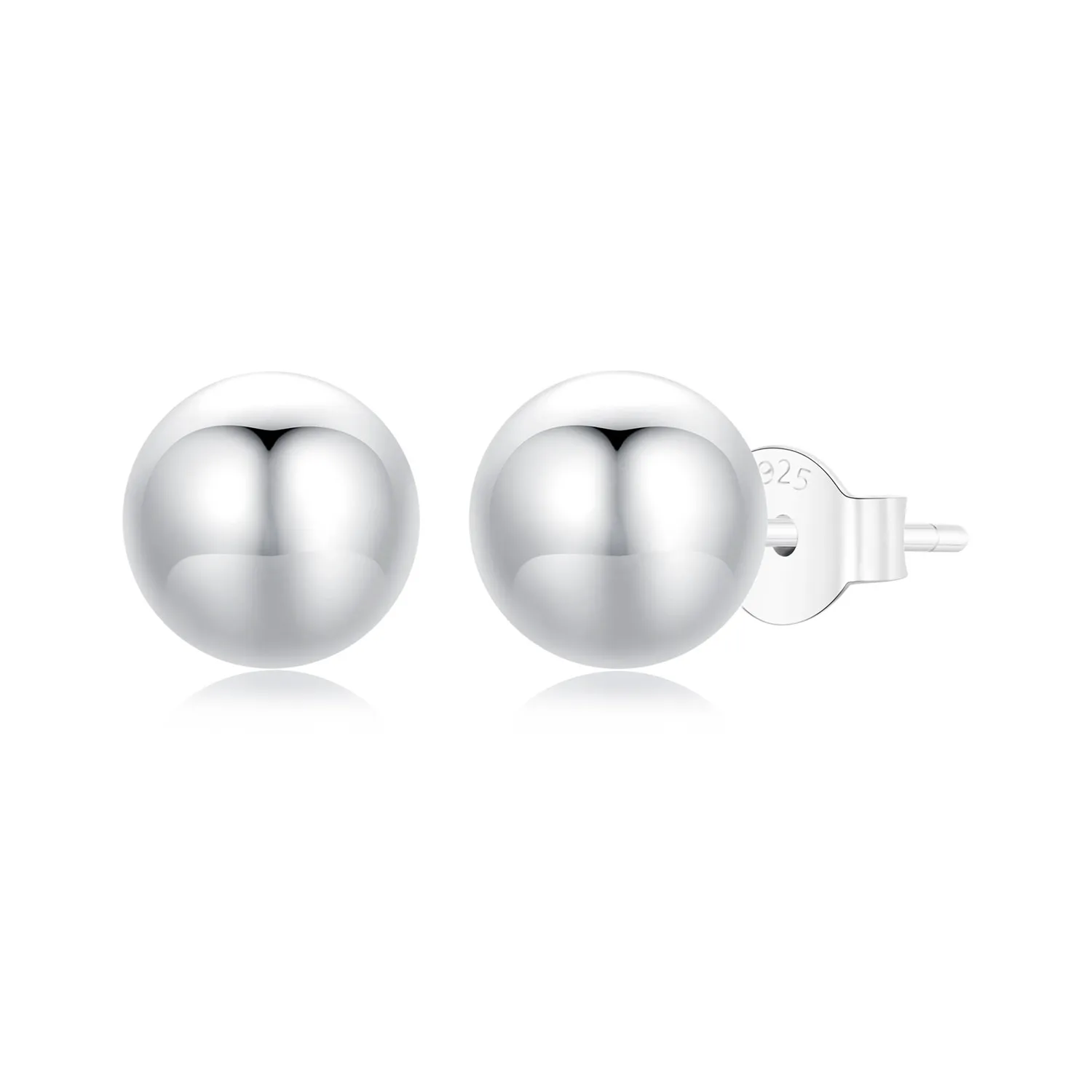 pandora style small ball shaped earrings sce1725s