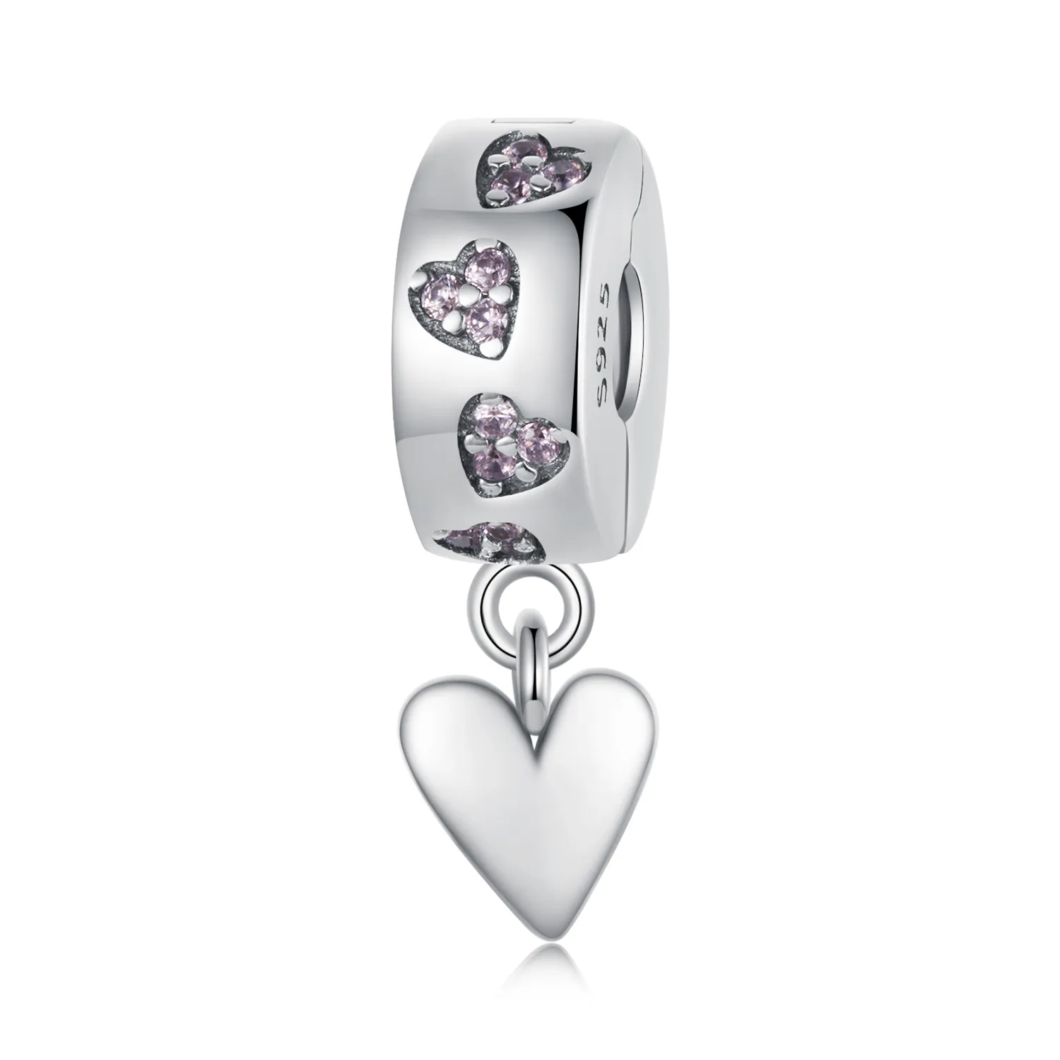 PANDORA Style Smart Heart Silicone Buckle Charm - SCC2694