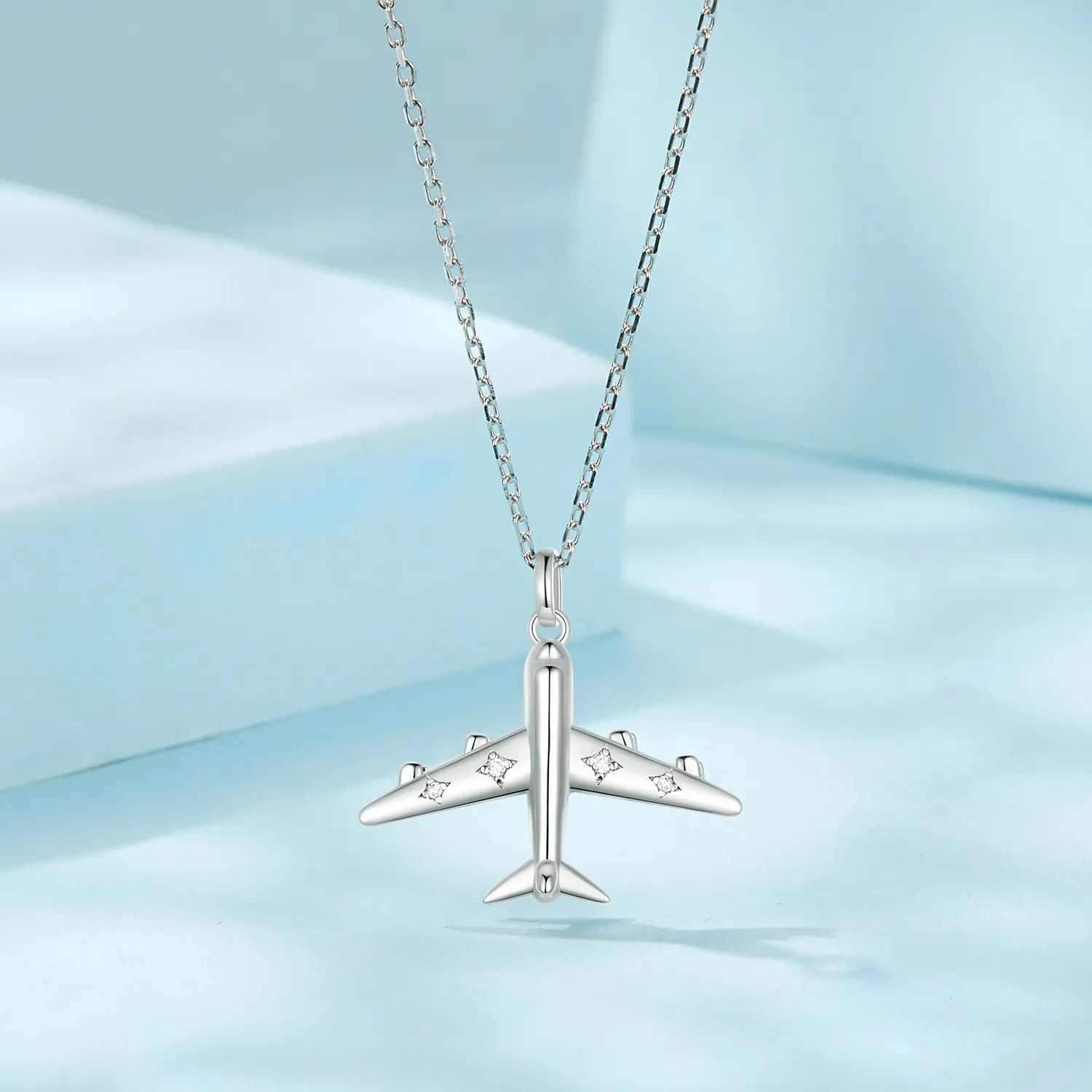 PANDORA Style Airplane Necklace - SCN522