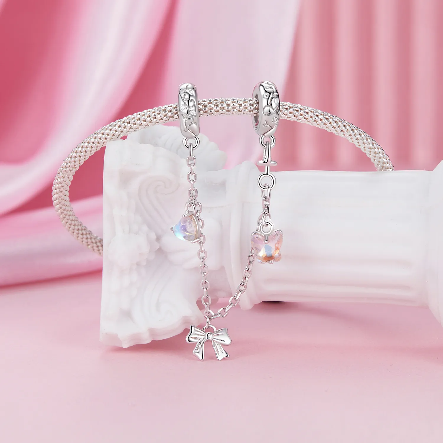 PANDORA Style Ballet Bow Safety Chain - SCC2762