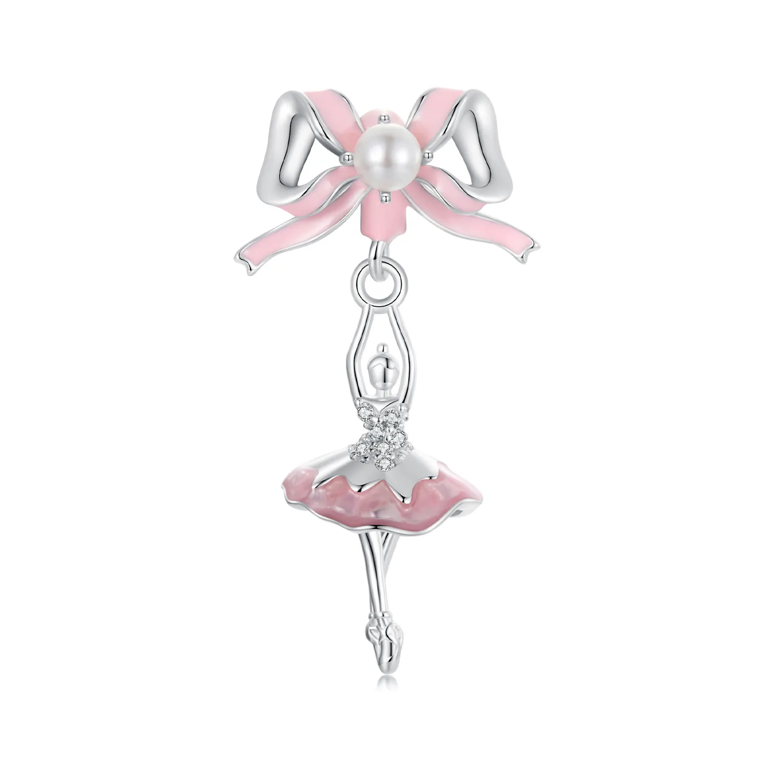 pandora style ballet girl beads scc2760