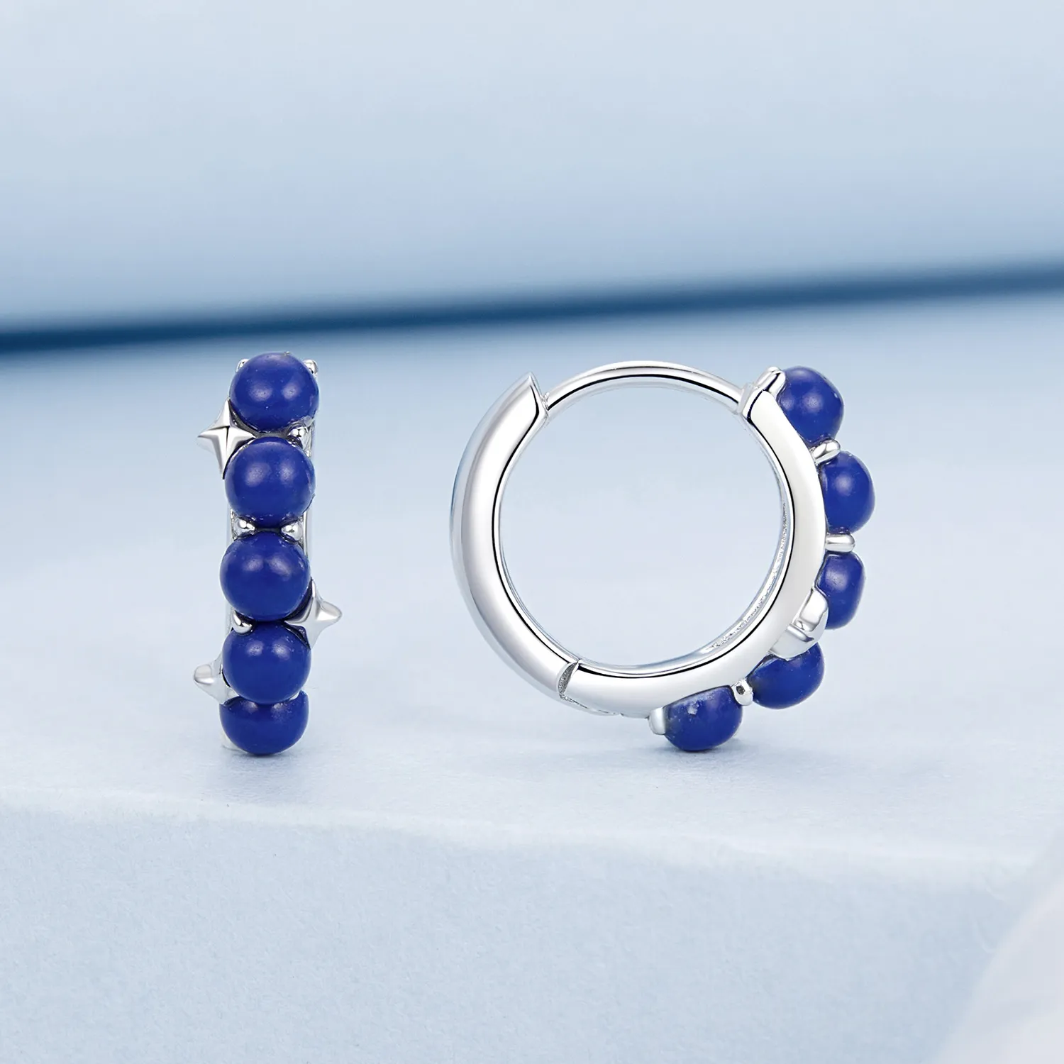 PANDORA Style Blue ball Earrings - BSE984