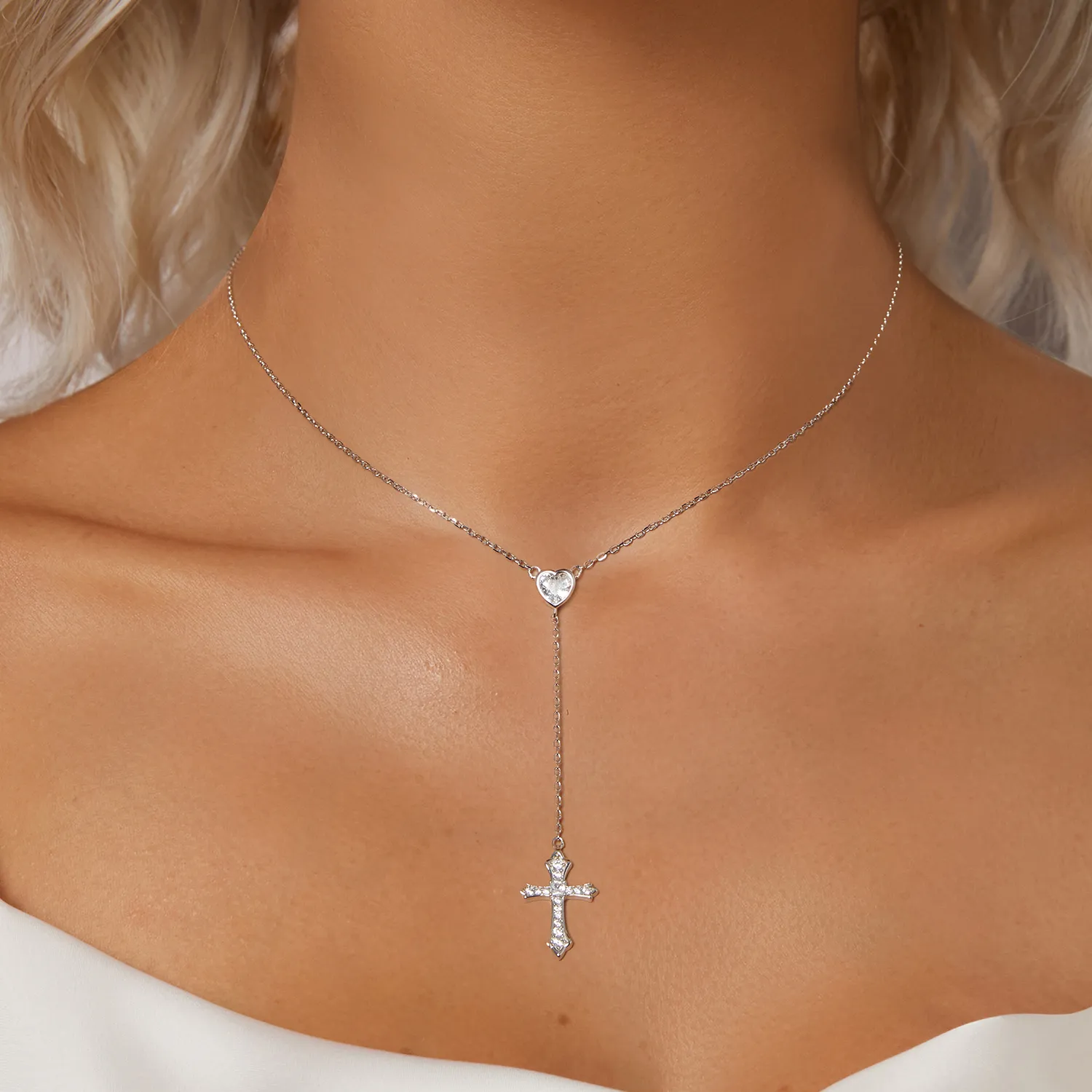 PANDORA Style Cross Necklace - BSN384