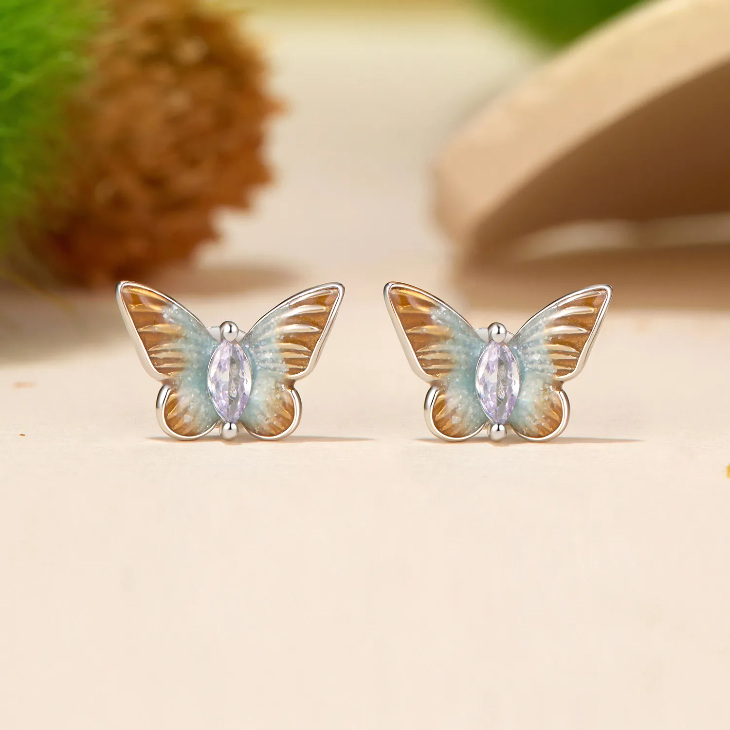 PANDORA Style Graceful Butterfly Stud Earrings - BSE993