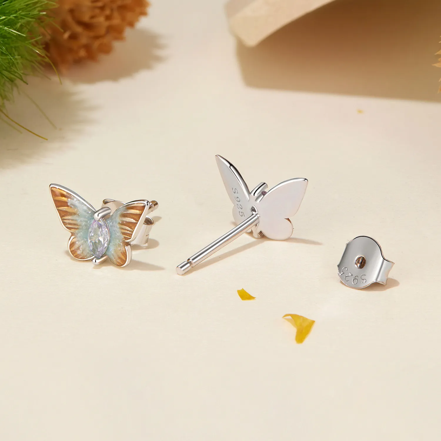 PANDORA Style Graceful Butterfly Stud Earrings - BSE993