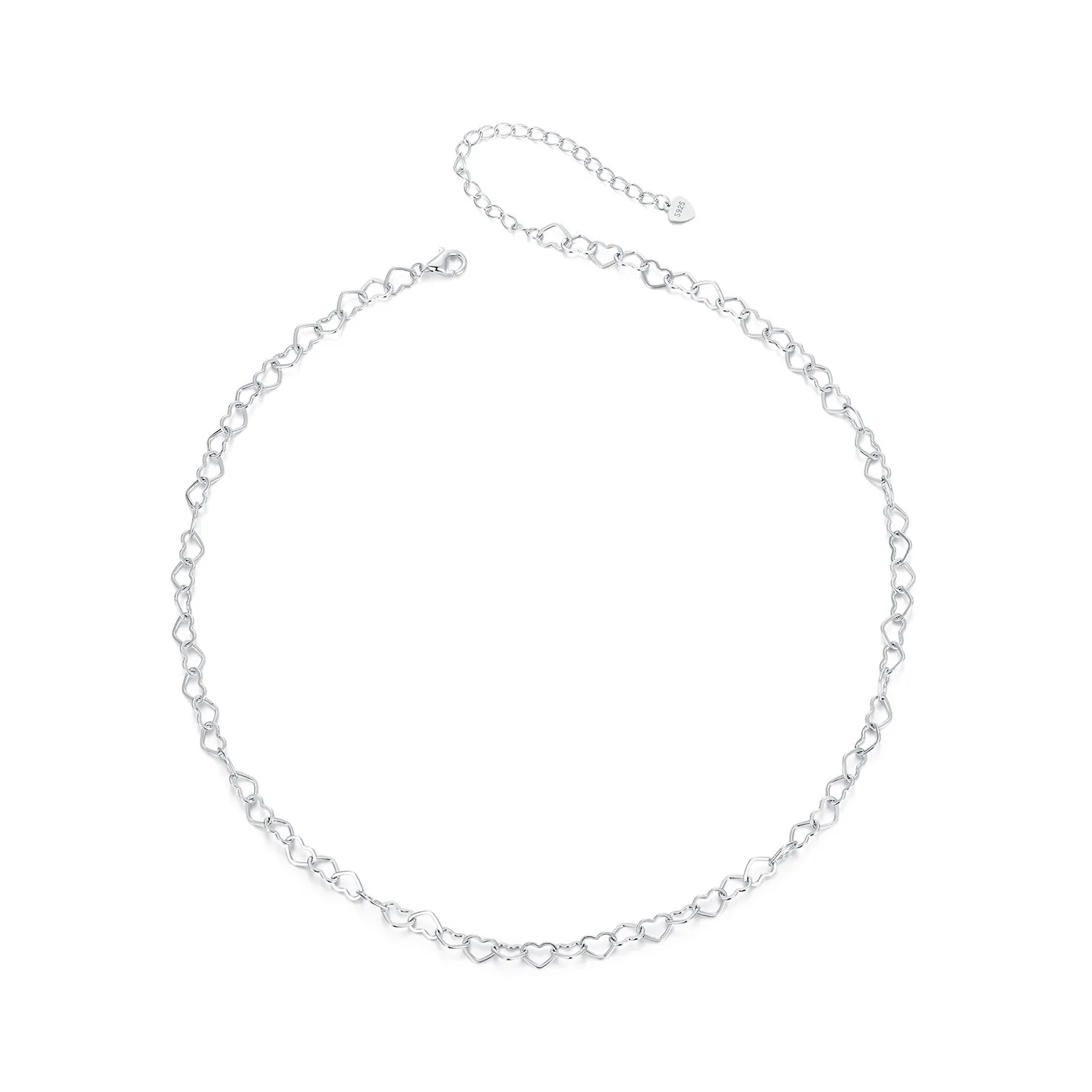 PANDORA Style Heart Chain Necklace - BSA005