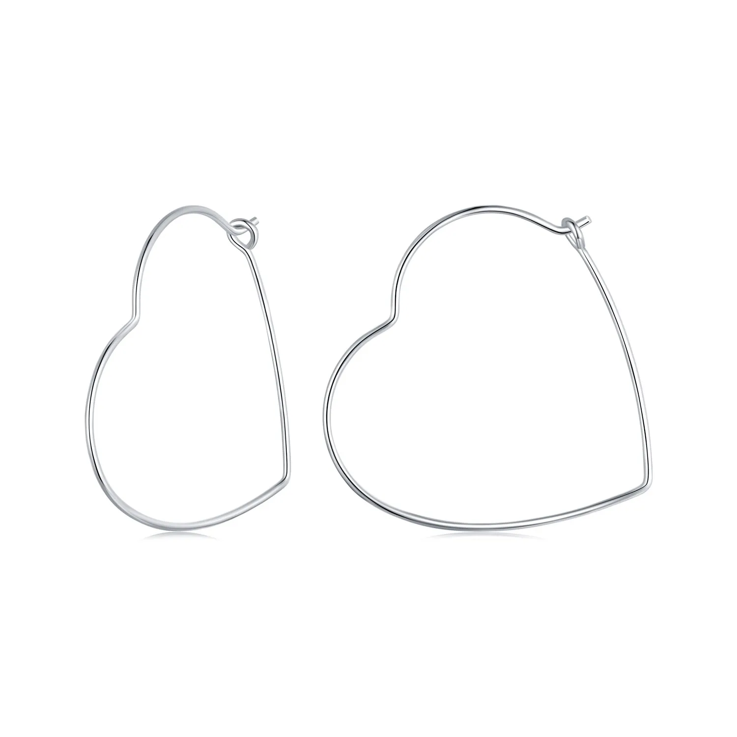 PANDORA Style Heart Shaped Simple Earrings - SCE1711