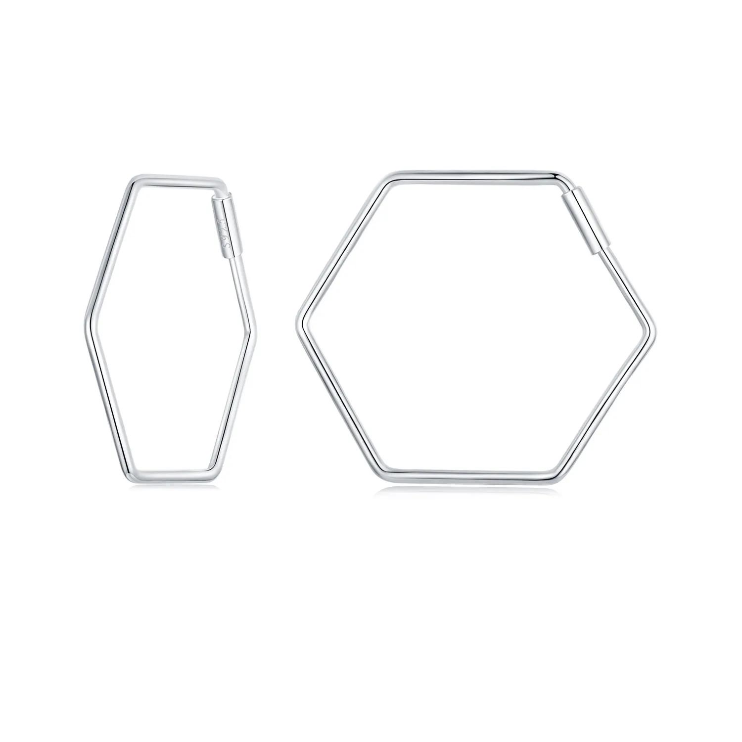 PANDORA Style Hexagon Simple Earrings - SCE1710