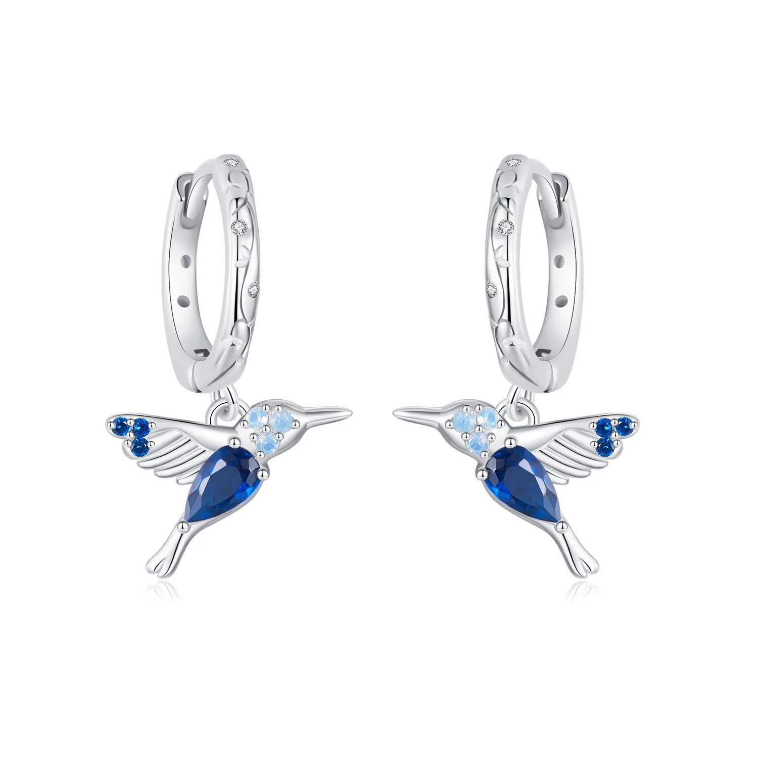 pandora style hummingbird earrings bse985