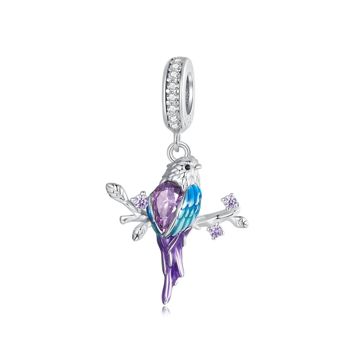 pandora style kingfisher pendant bsc985