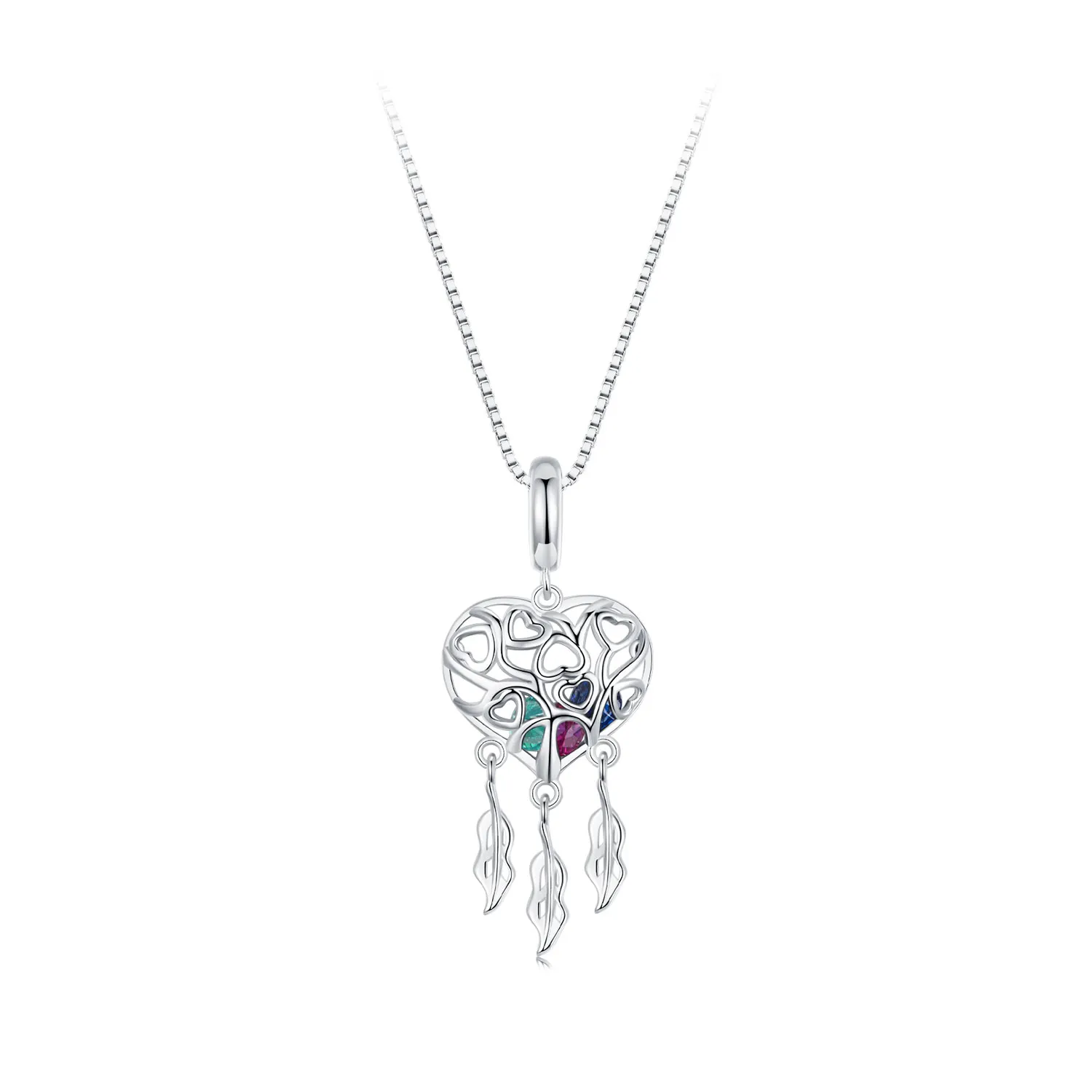 PANDORA Style Love Tree Of Life Dream Catcher Necklace - SCN519