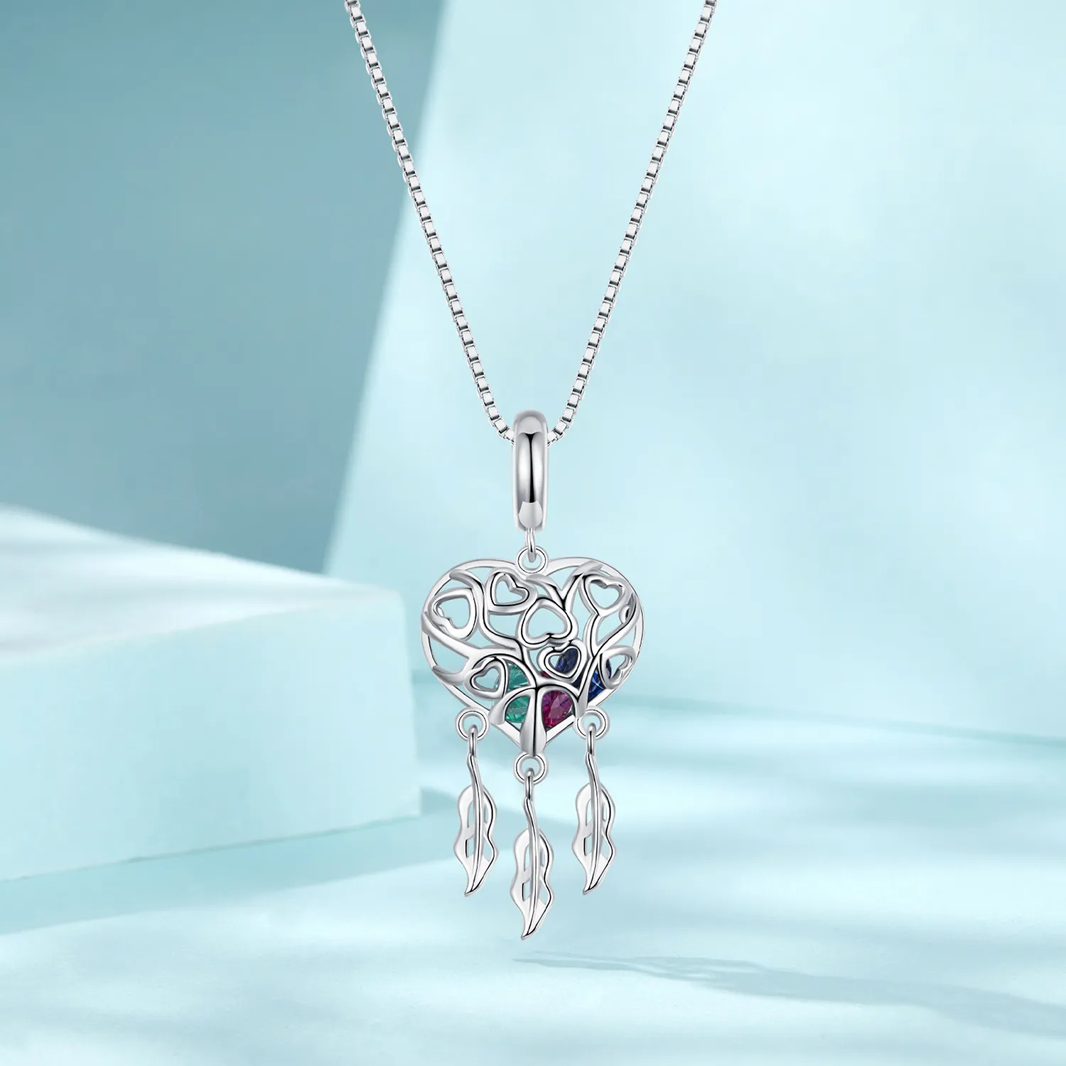 PANDORA Style Love Tree Of Life Dream Catcher Necklace - SCN519