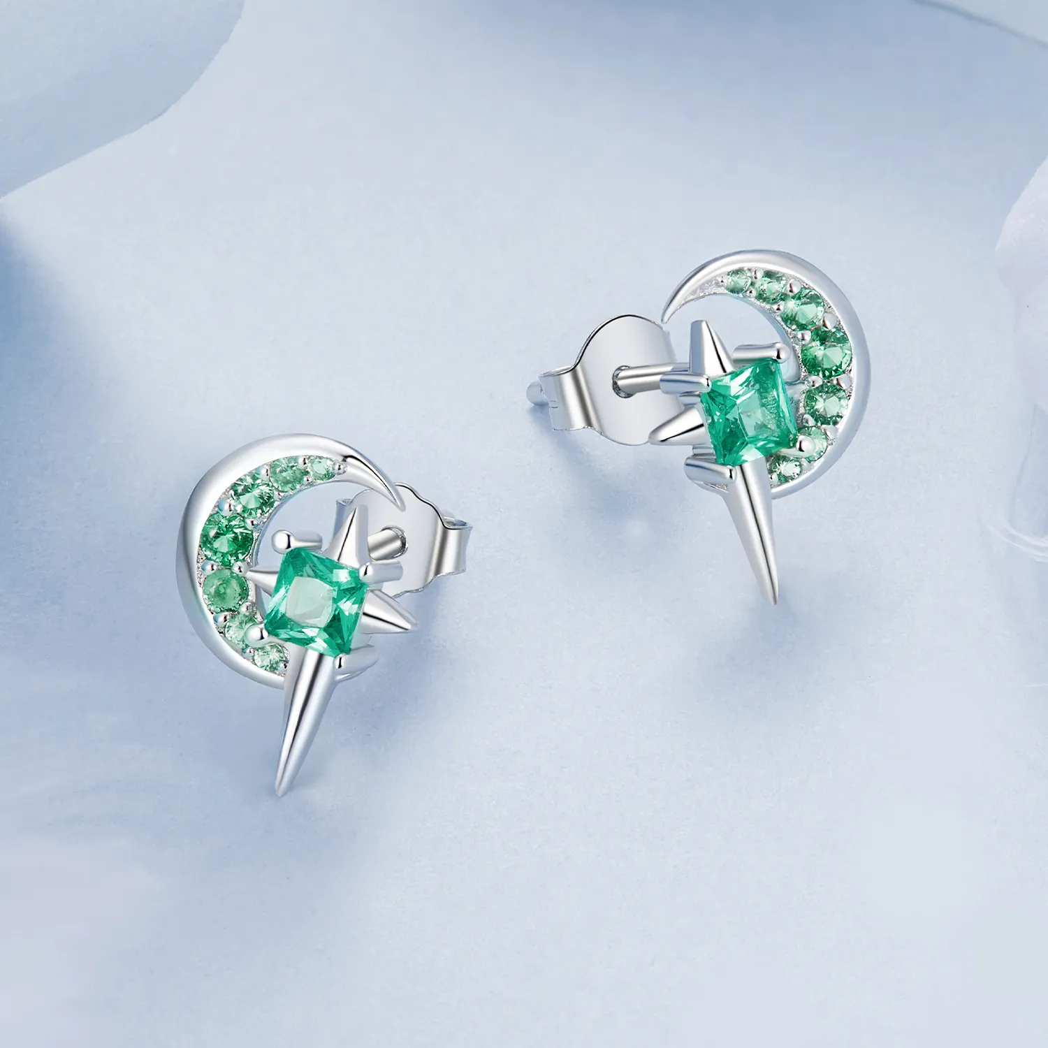 PANDORA Style Star And Moon Earrings - BSE972