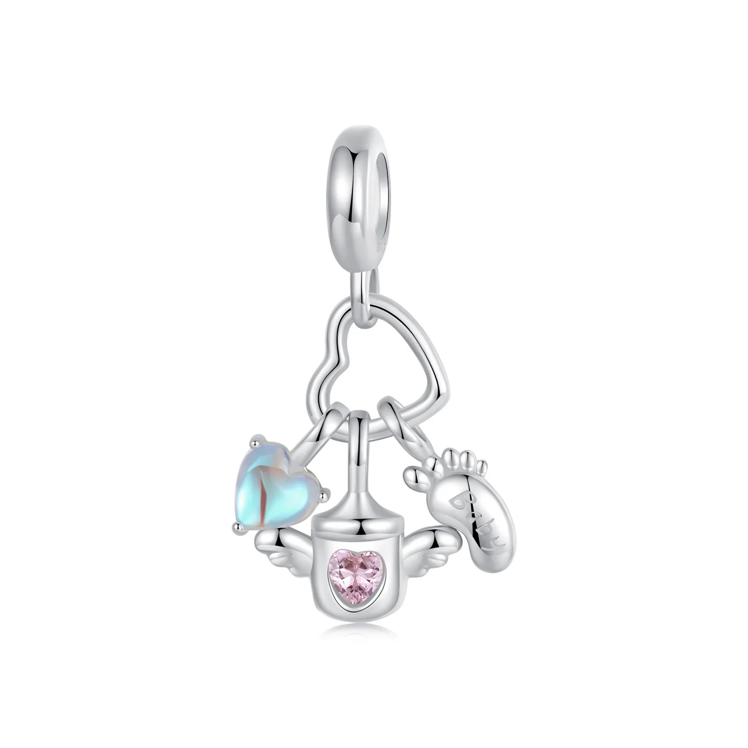 PANDORA Style Baby bottle set pendant - SCC2820