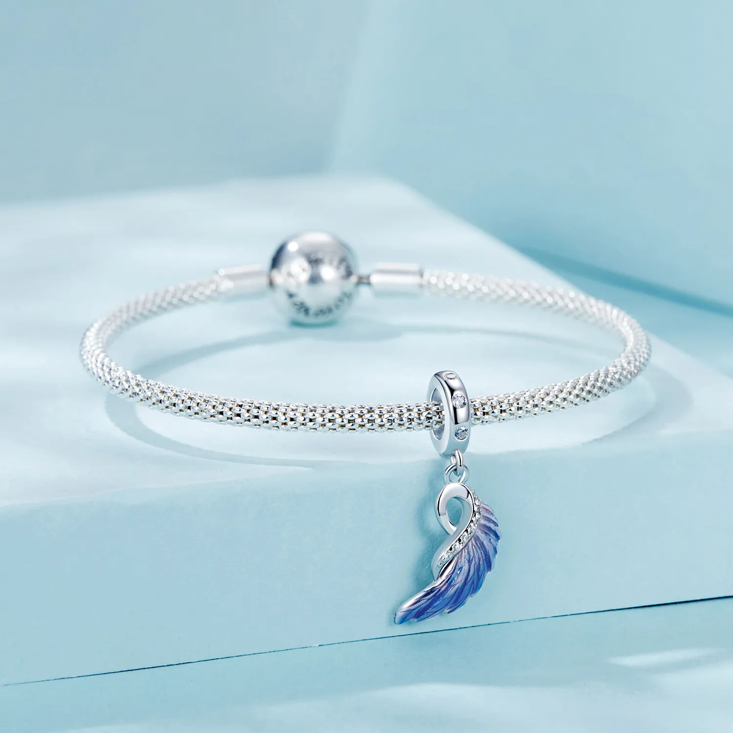 PANDORA Style Blue Wings Double Pendant - SCC2781