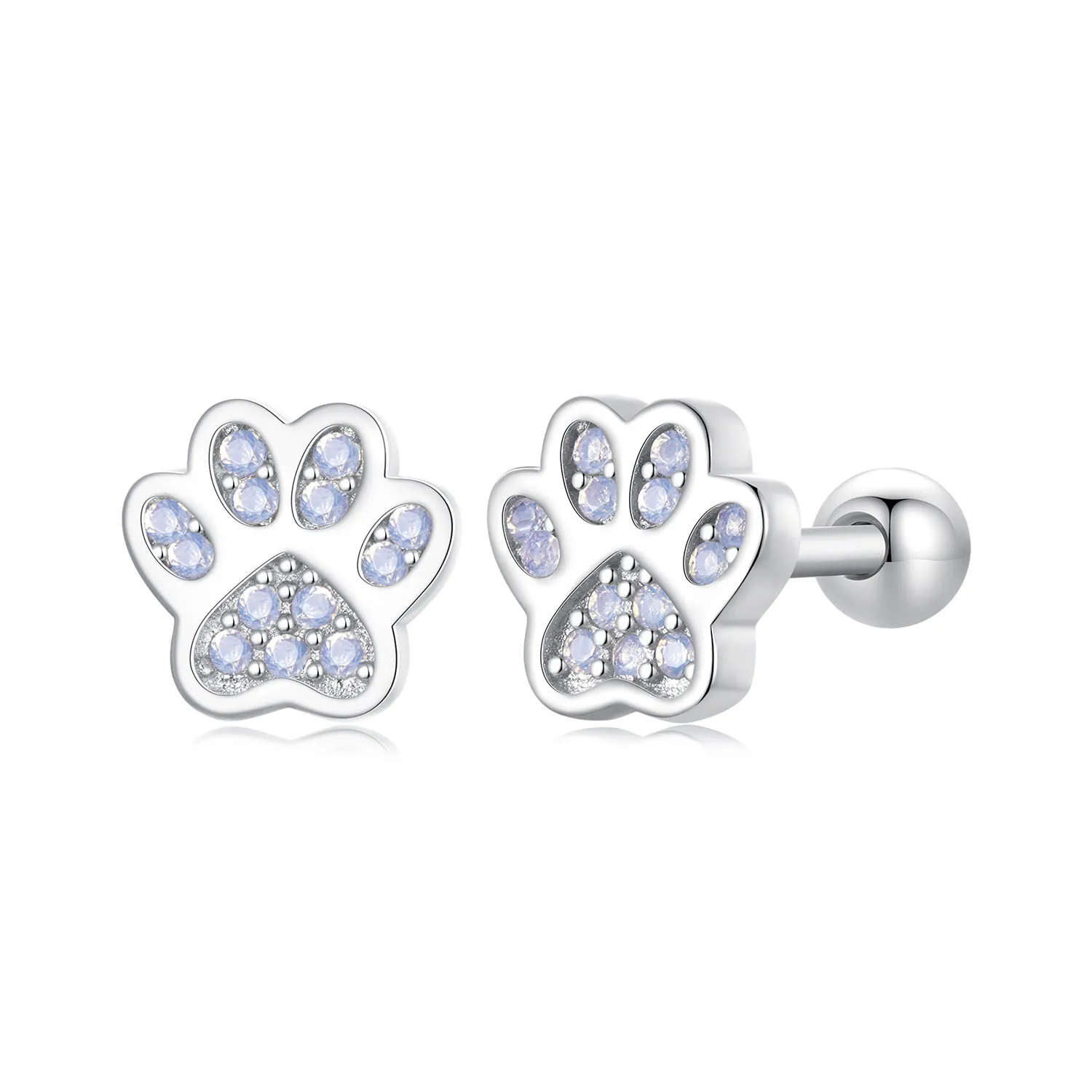 pandora style cute pet mark earrings sce1750