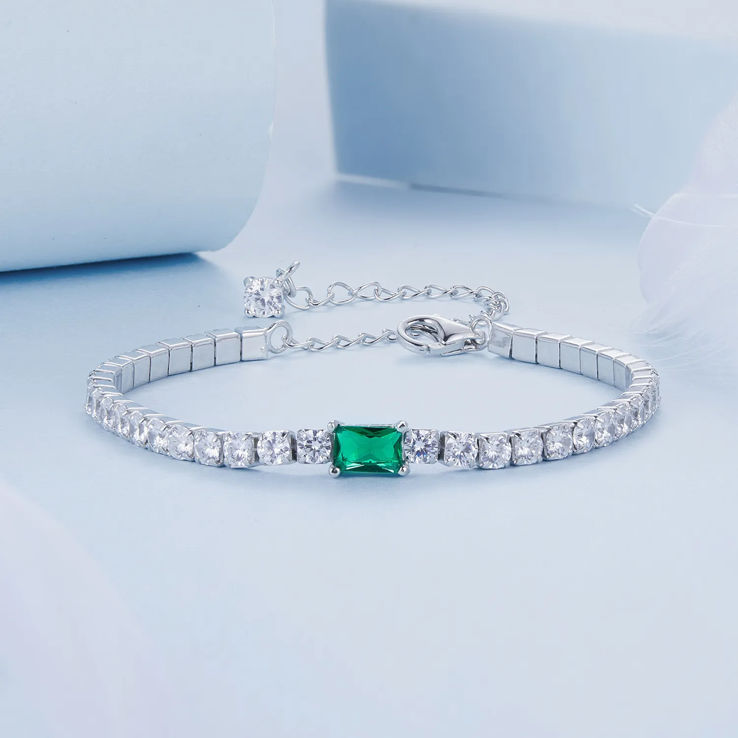 PANDORA Style Elegant Emerald Bracelet - BSB179