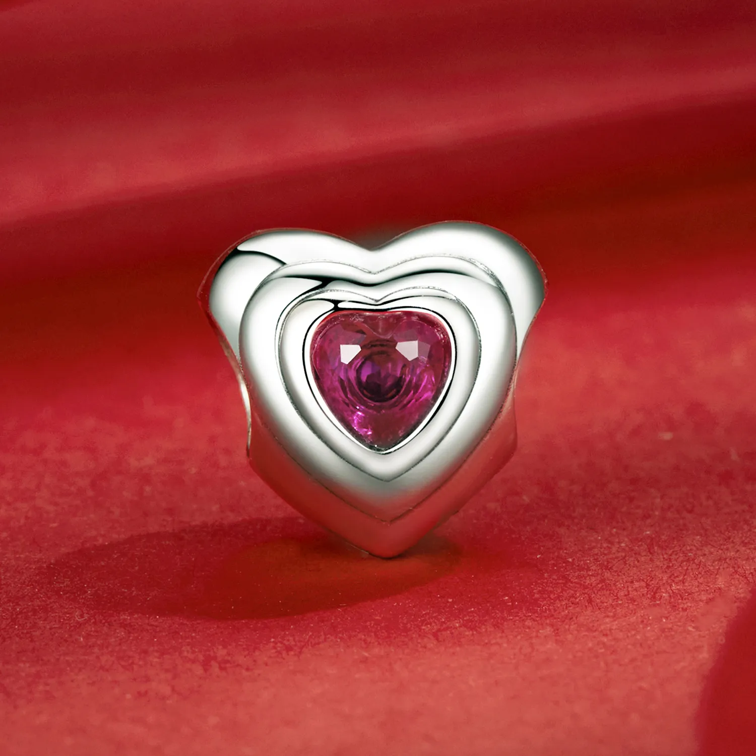 PANDORA Style Love Heart Classic Halo charm - SCC2776