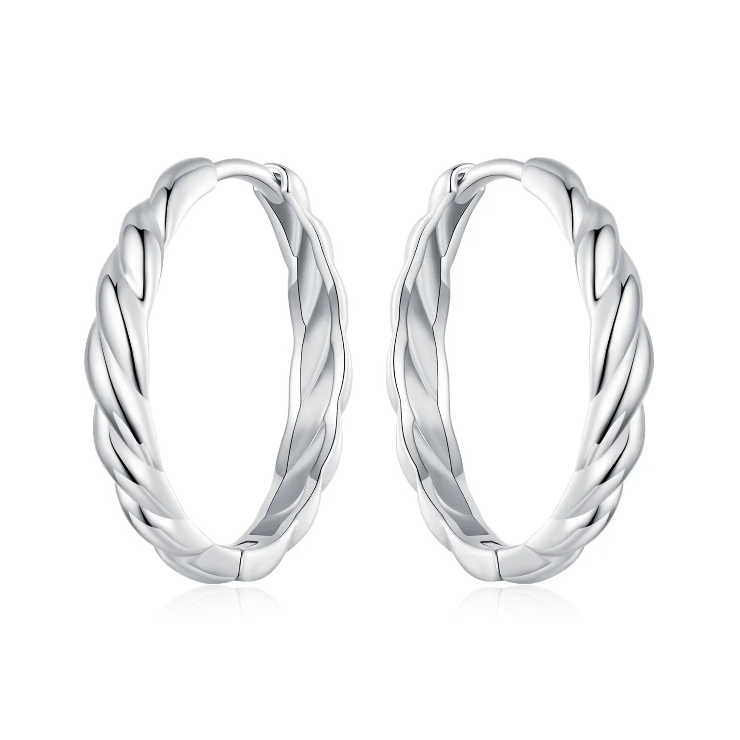 pandora style metallic twist earrings bse1024l