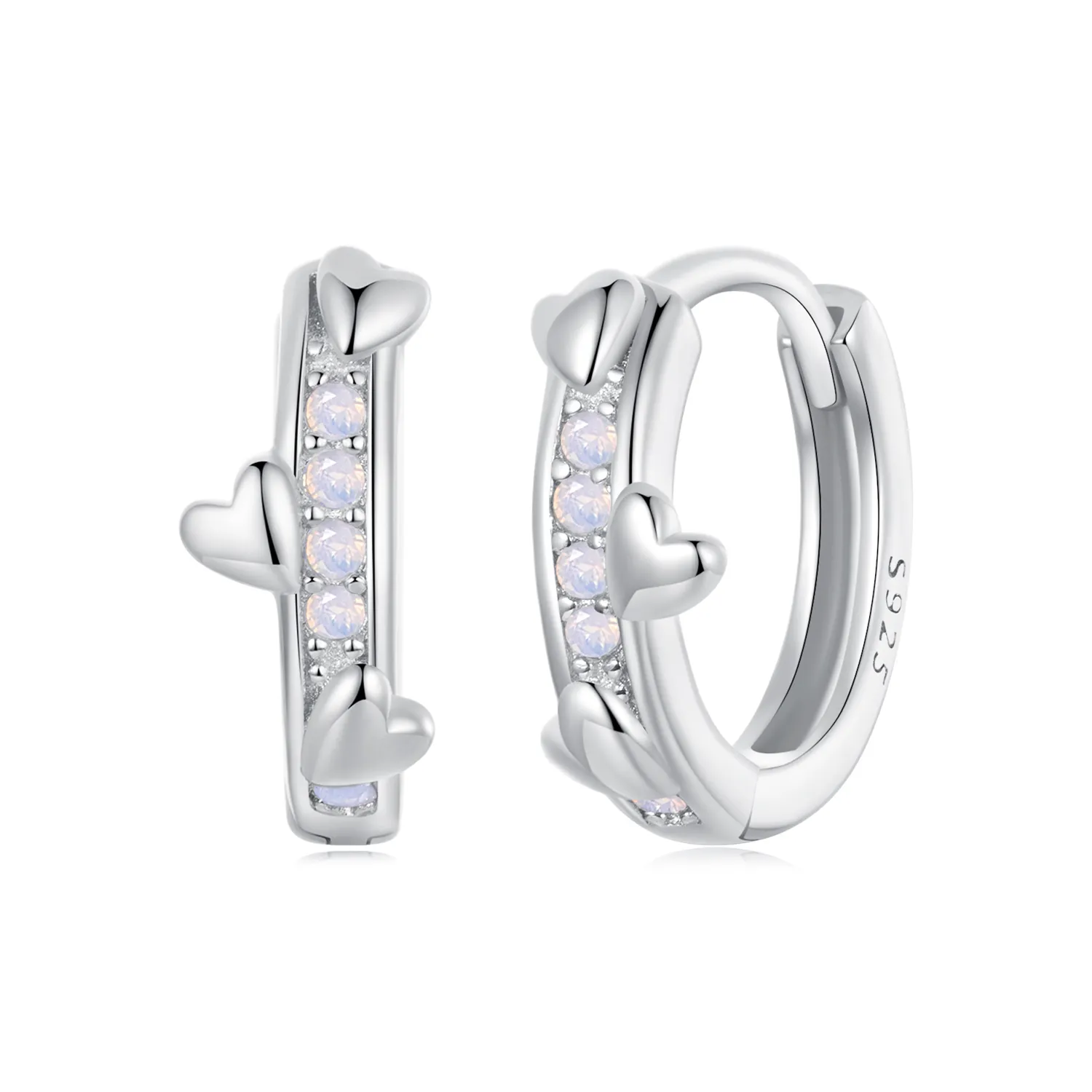 PANDORA Style Pink Heart Earrings - BSE1018