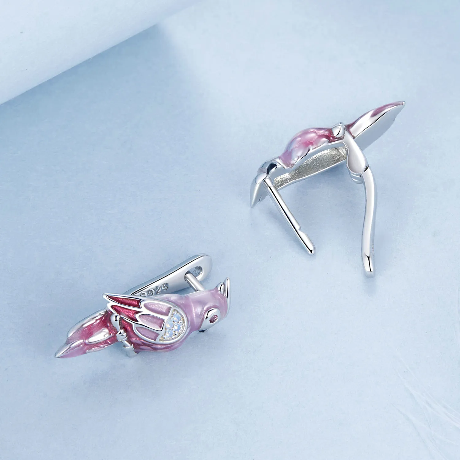 PANDORA Style Pink Parrot Earrings - BSE1005