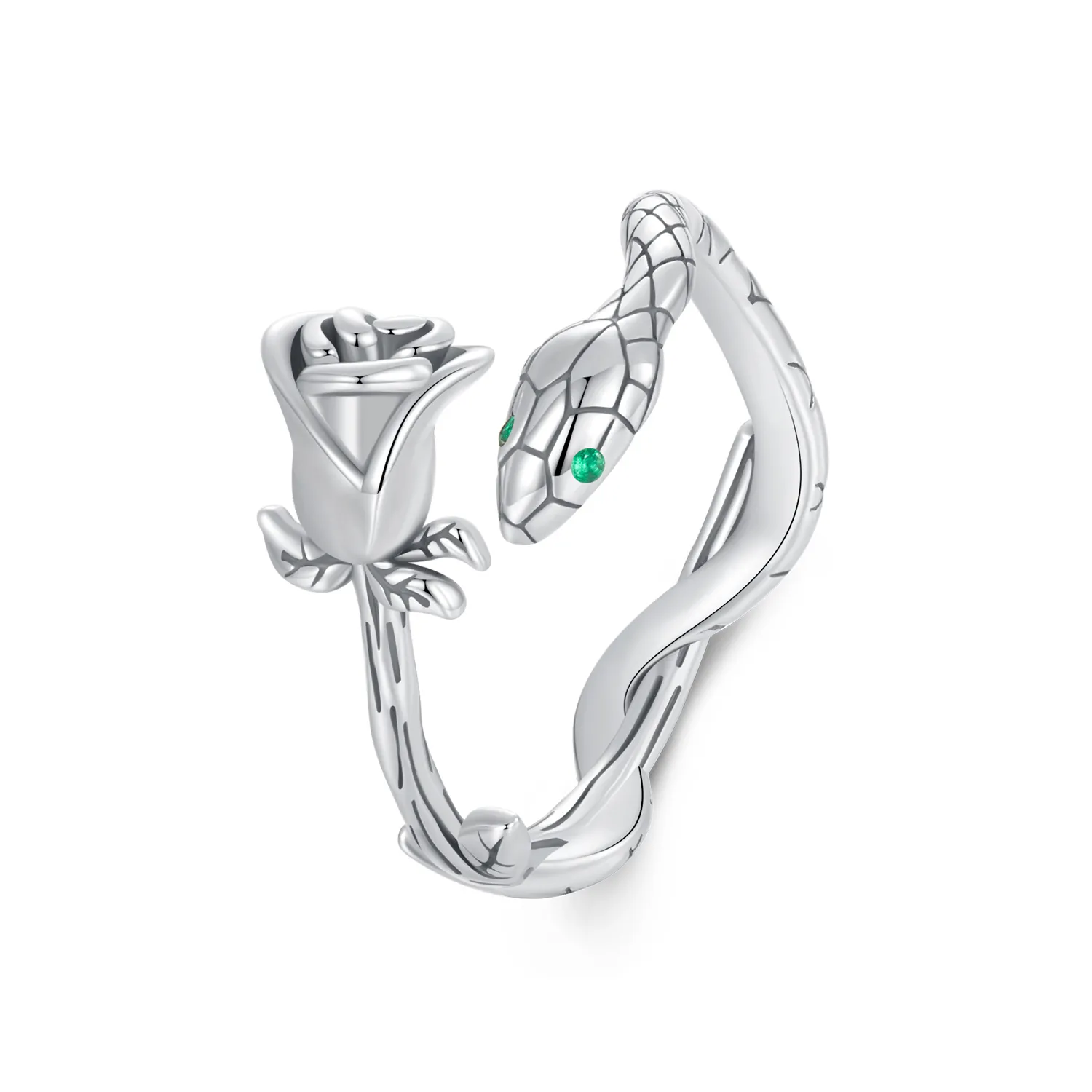 PANDORA Style Rose Snake Open Ring - SCR1041-E